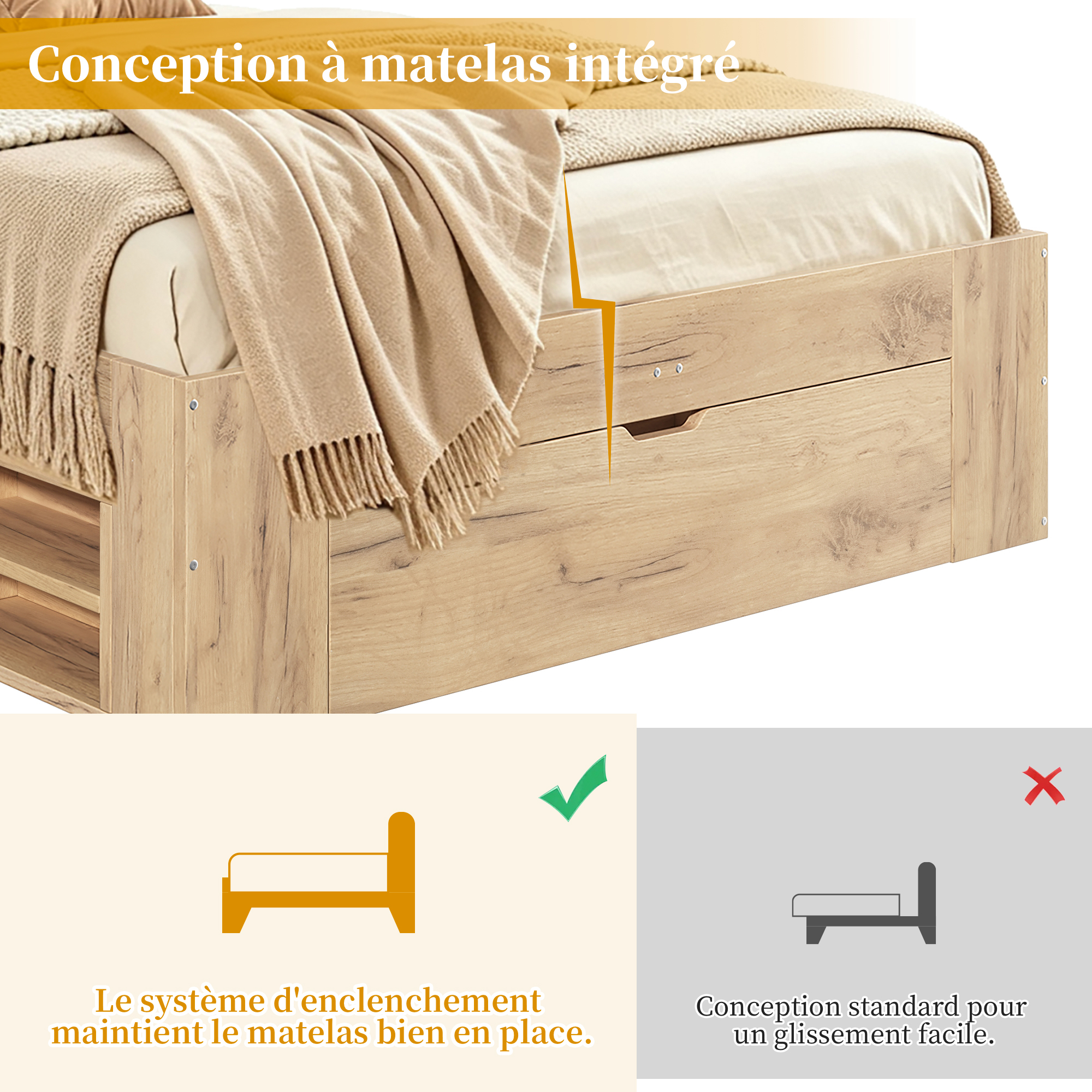 Vue complémentaire du lit 7