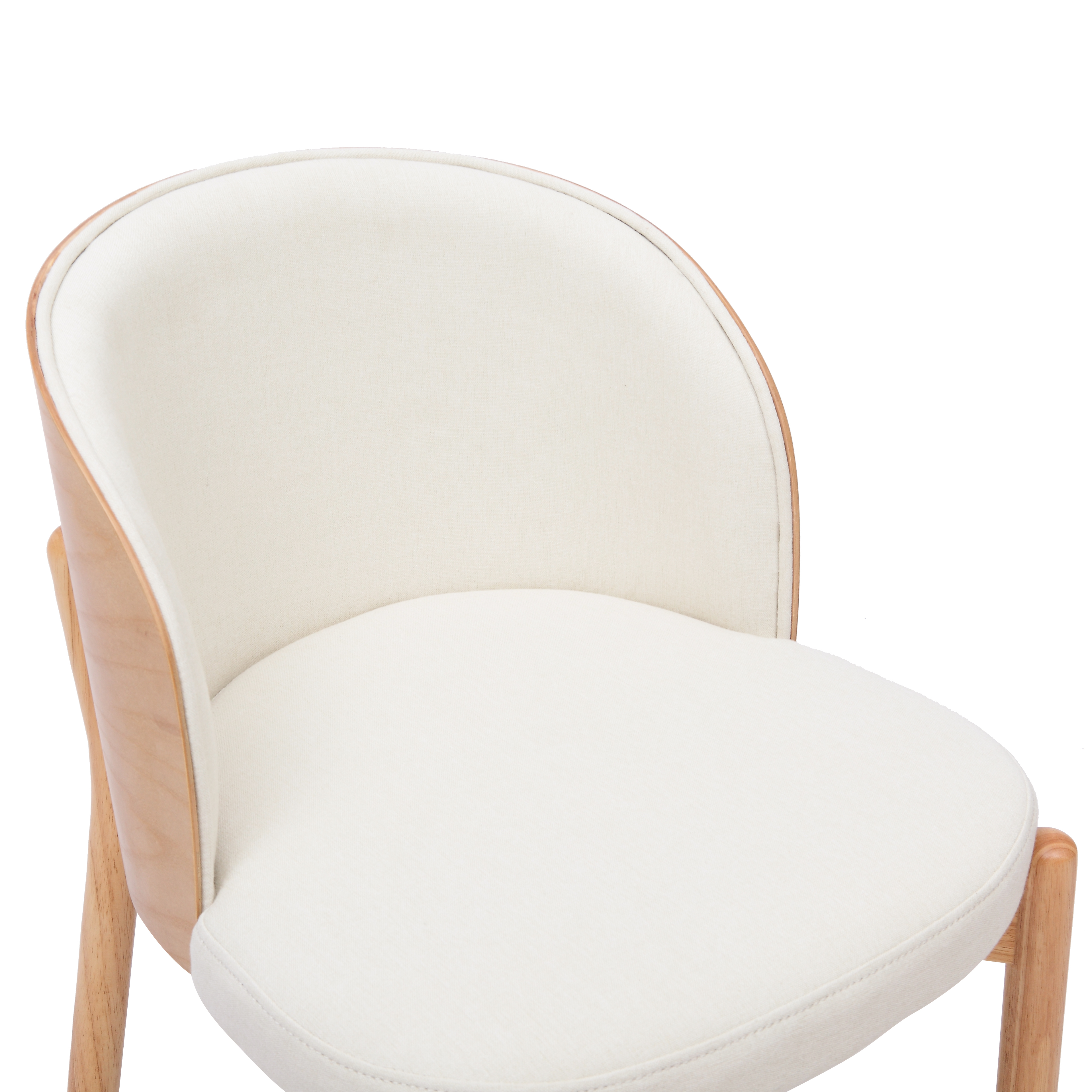 Lot de 2 chaises de salle à manger, 57 x 49 x 74 cm, Bois naturel - dimensions et détails