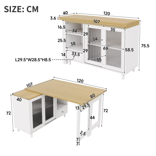 Vue d'ensemble de la table pliable