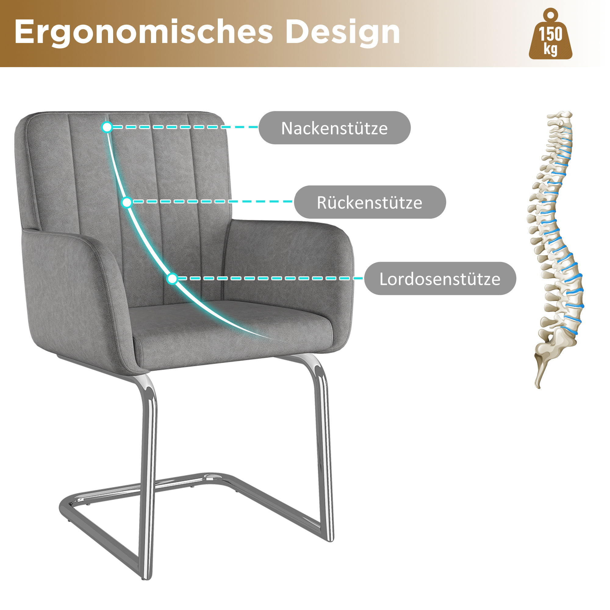 Détail du chaise de salle à manger