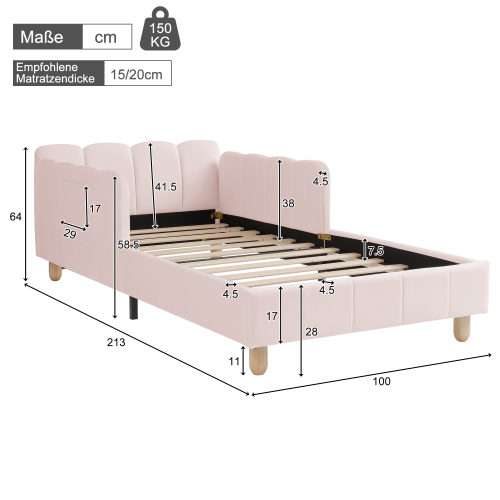 Lit enfant monobloc - vue d'ensemble