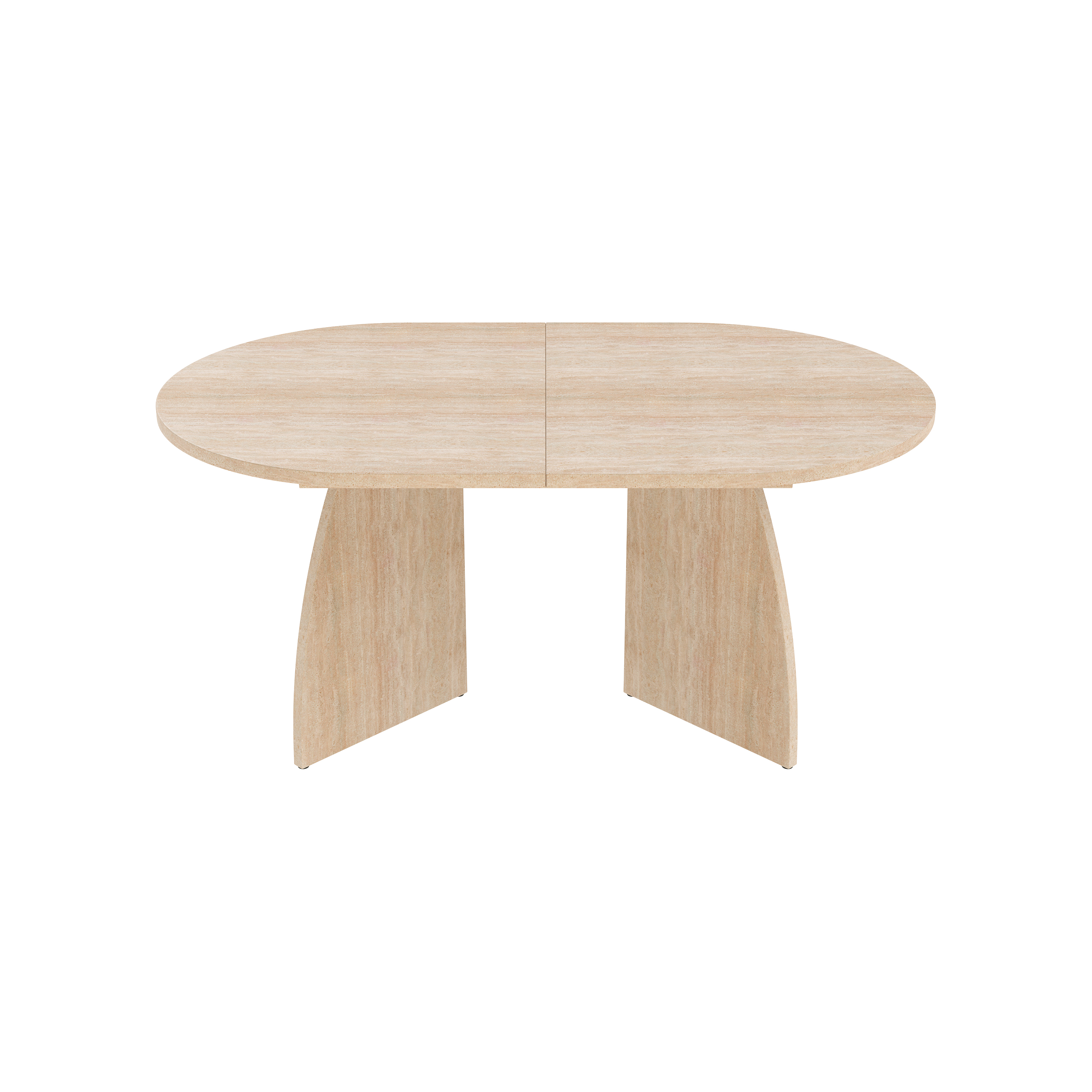 Table à manger, rond, 200 x 90 x 75 cm, MDF - vue 7