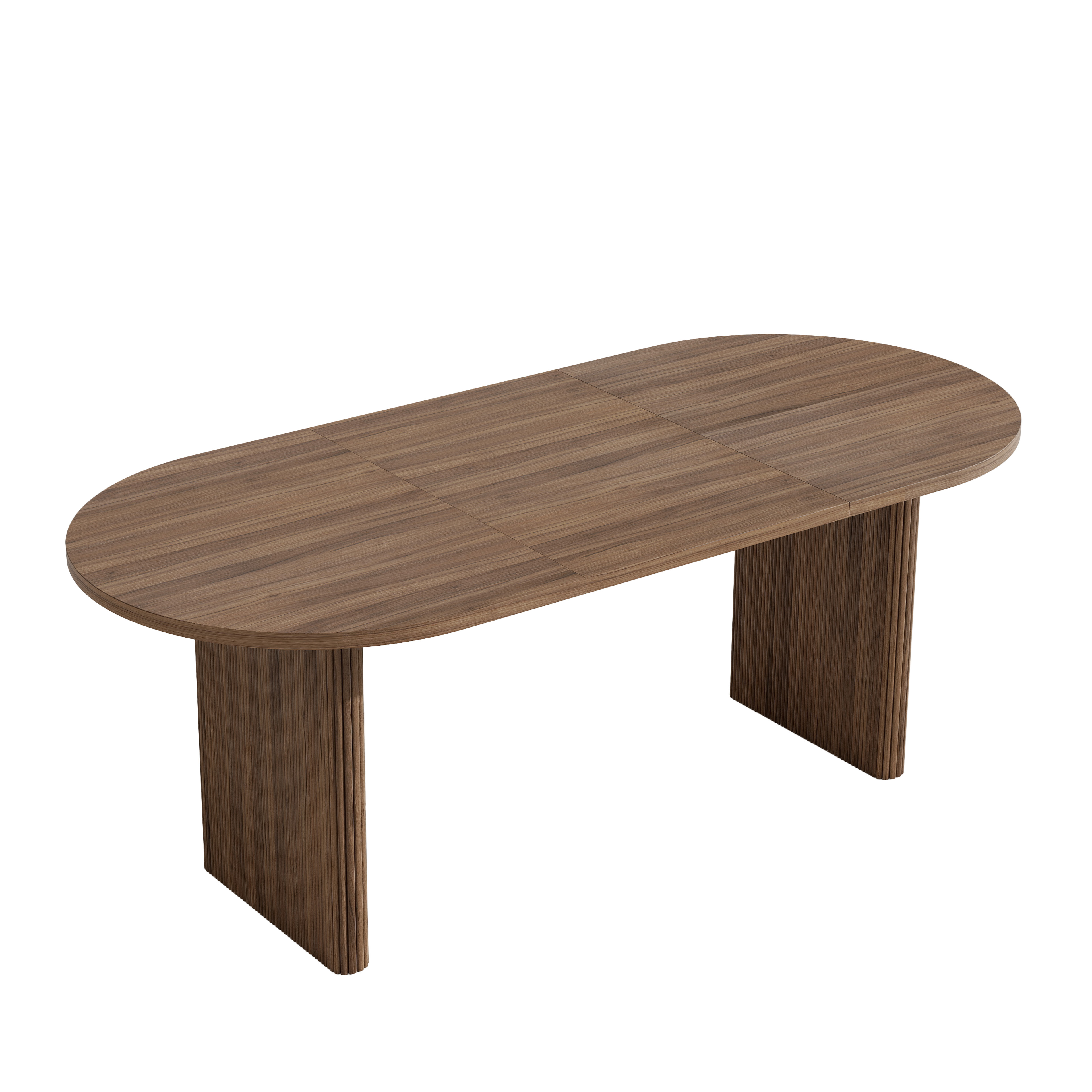 Table à manger design moderne noyer