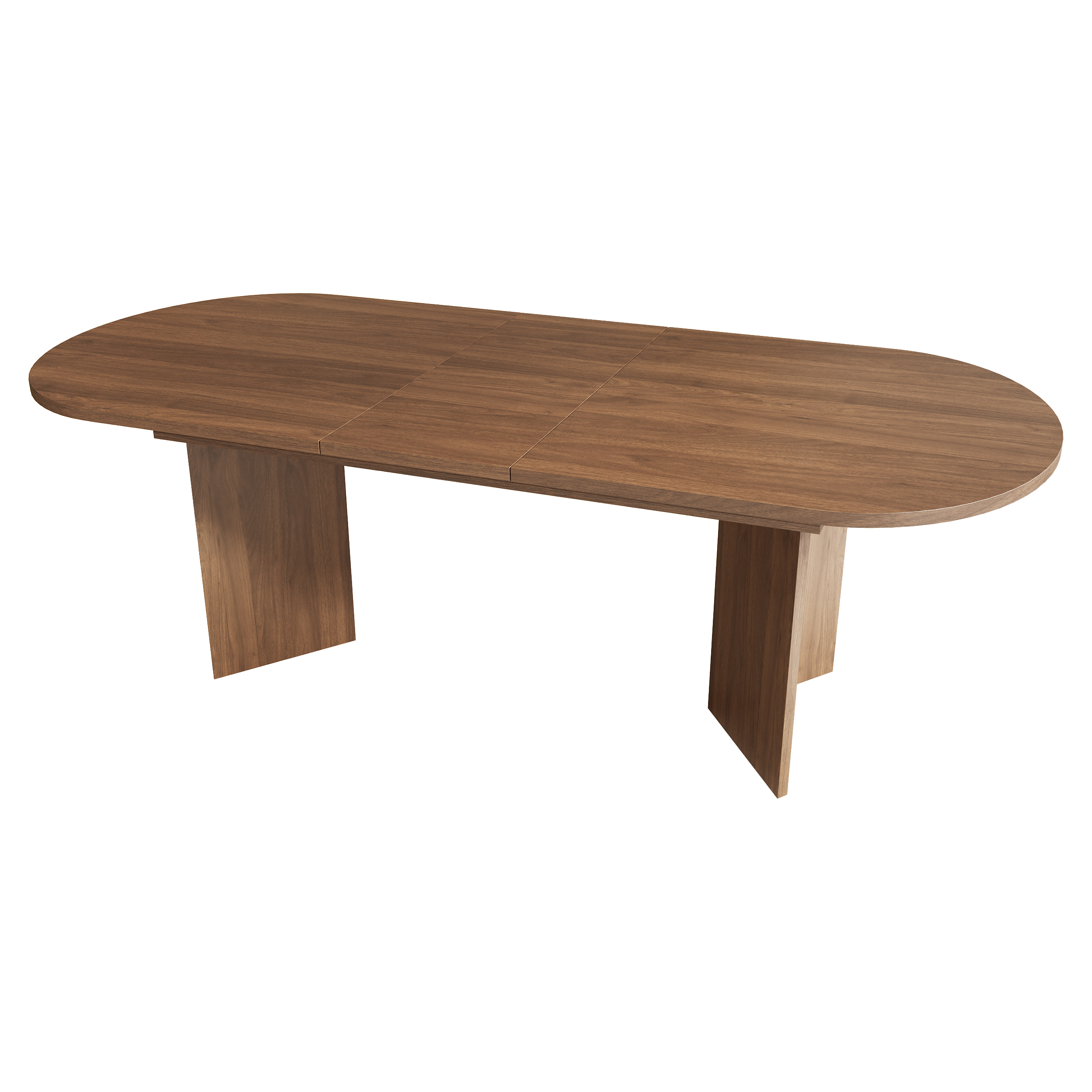 Table à manger extensible, 200 x 90 x 75 cm, MDF, noyer - vue 9