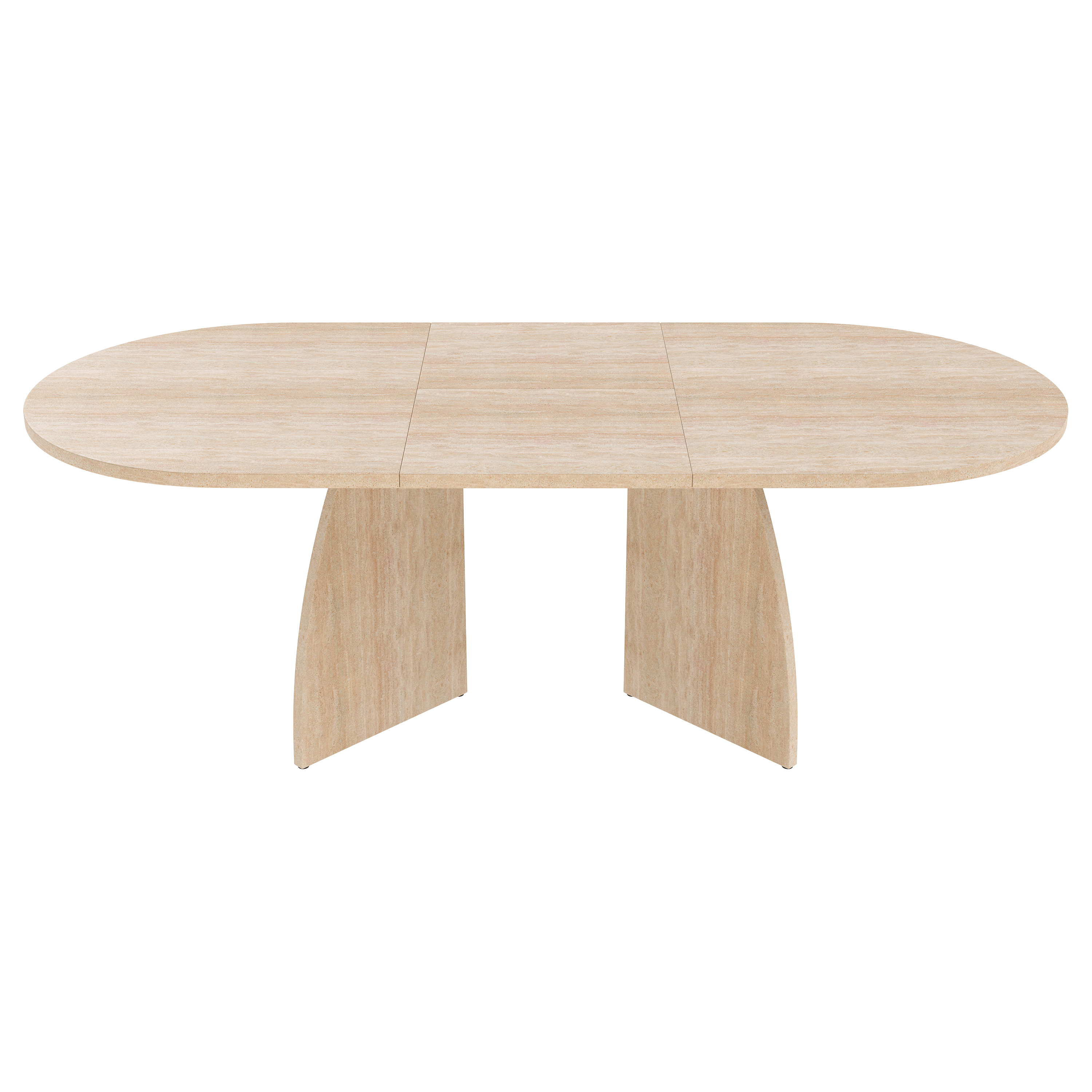 Table à manger, rond, 200 x 90 x 75 cm, MDF - vue 6