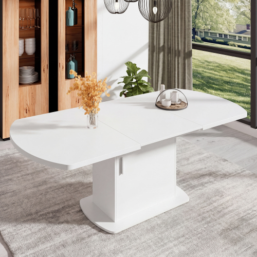 Table à manger extensible avec placards et rangements intégrés