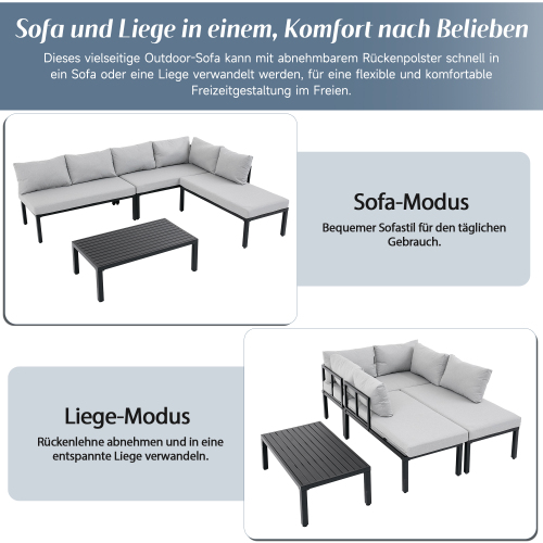 Canapé modulaire avec dossiers amovibles