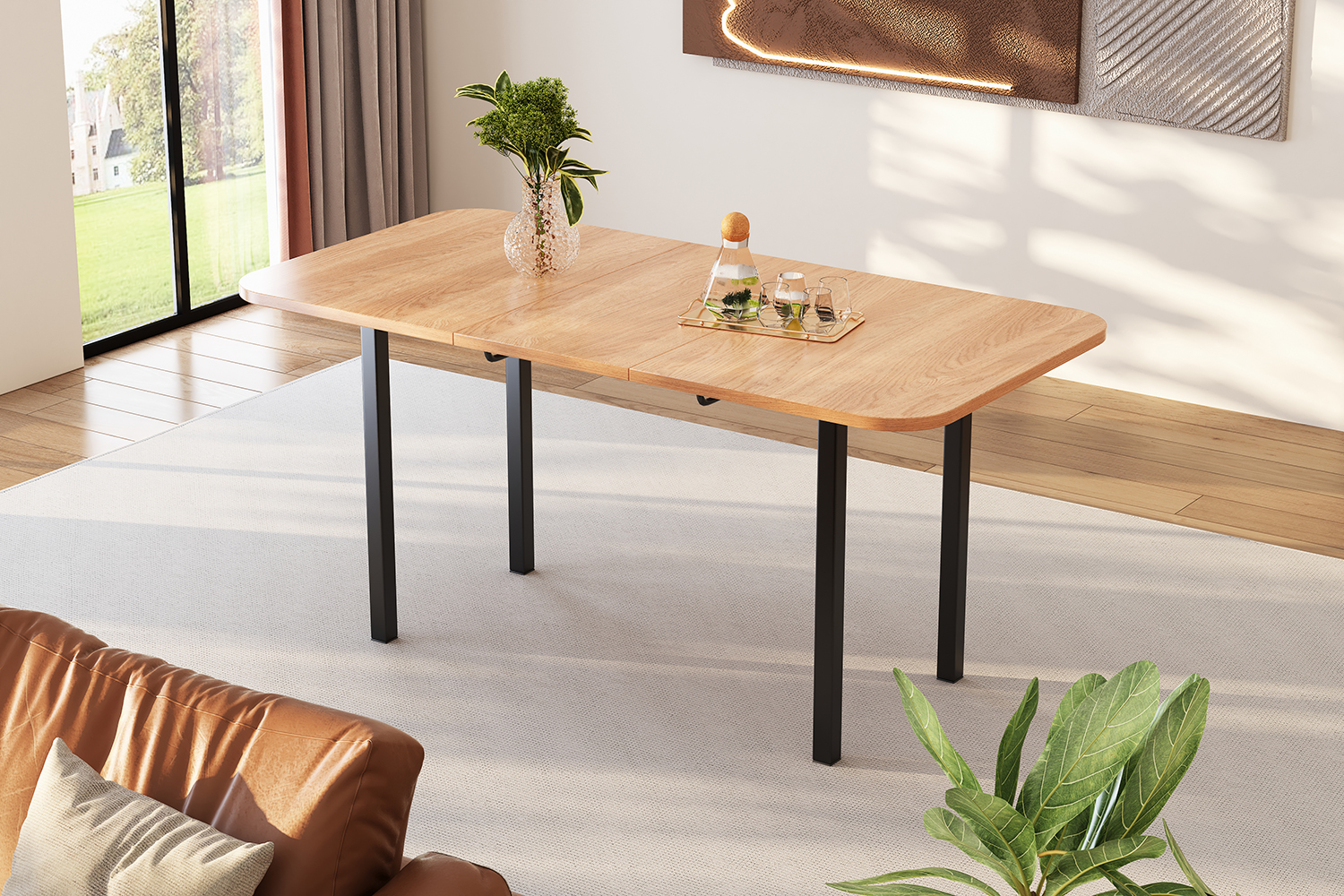 Table à manger extensible classique 120-160 cm en - image 13