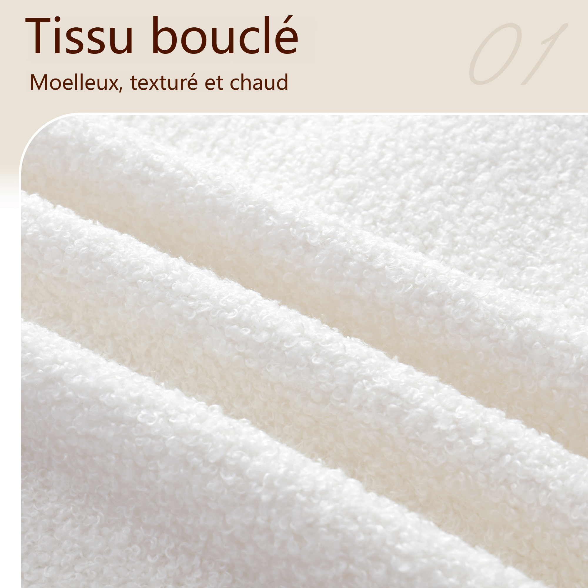 Lit rembourré, tête de lit, 160 x 200 cm, blanc - vue 5