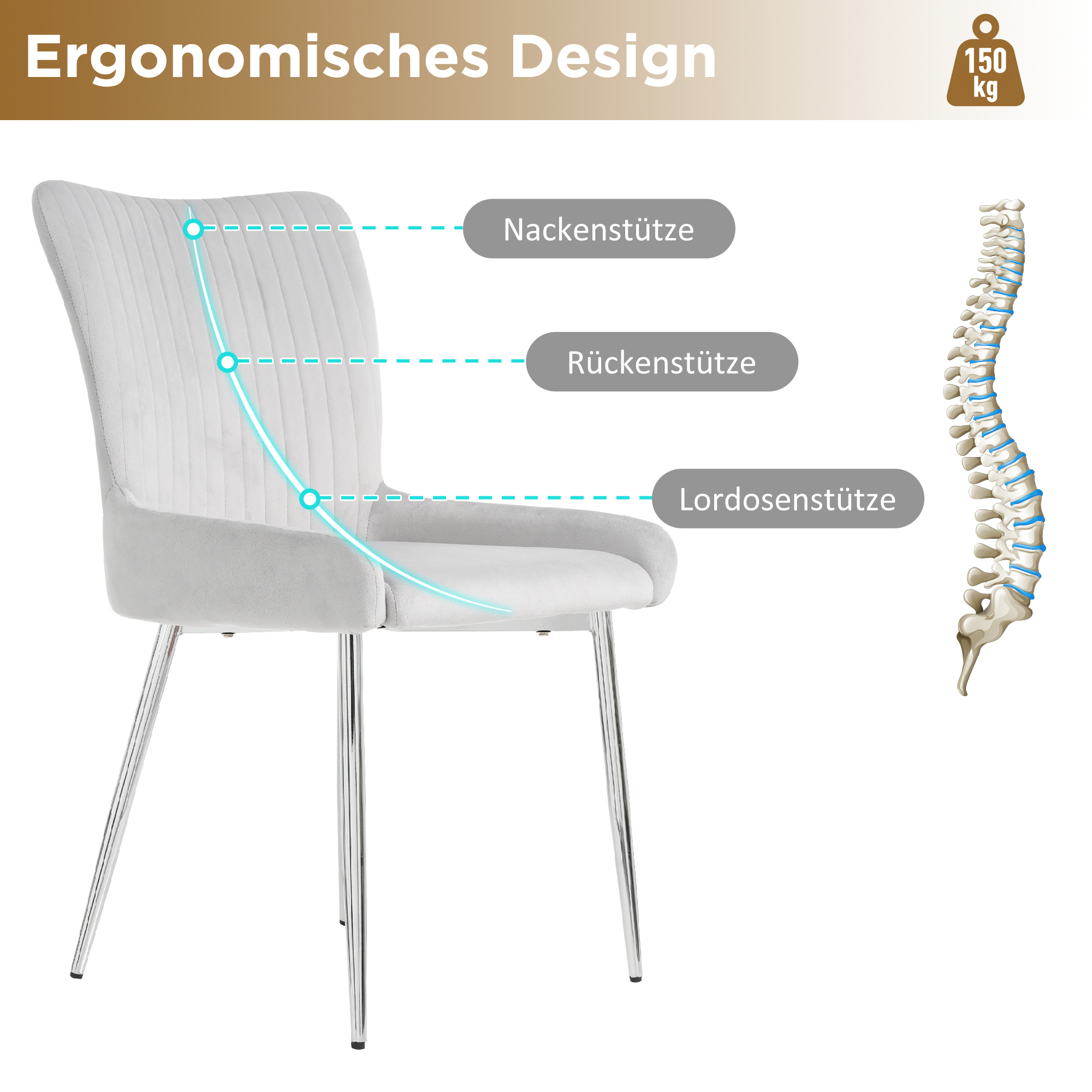 Détail du chaise de salle à manger