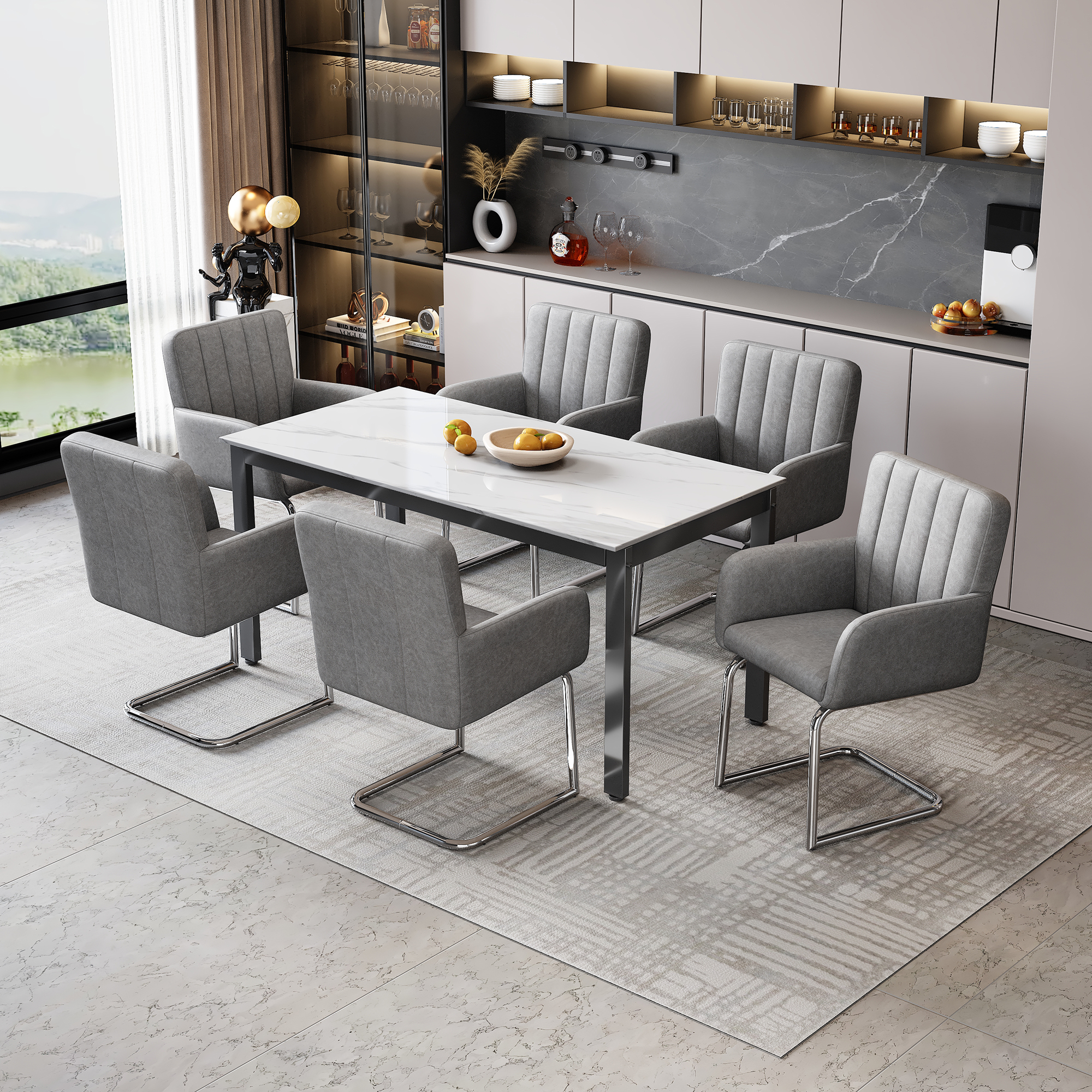Détail du chaise de salle à manger
