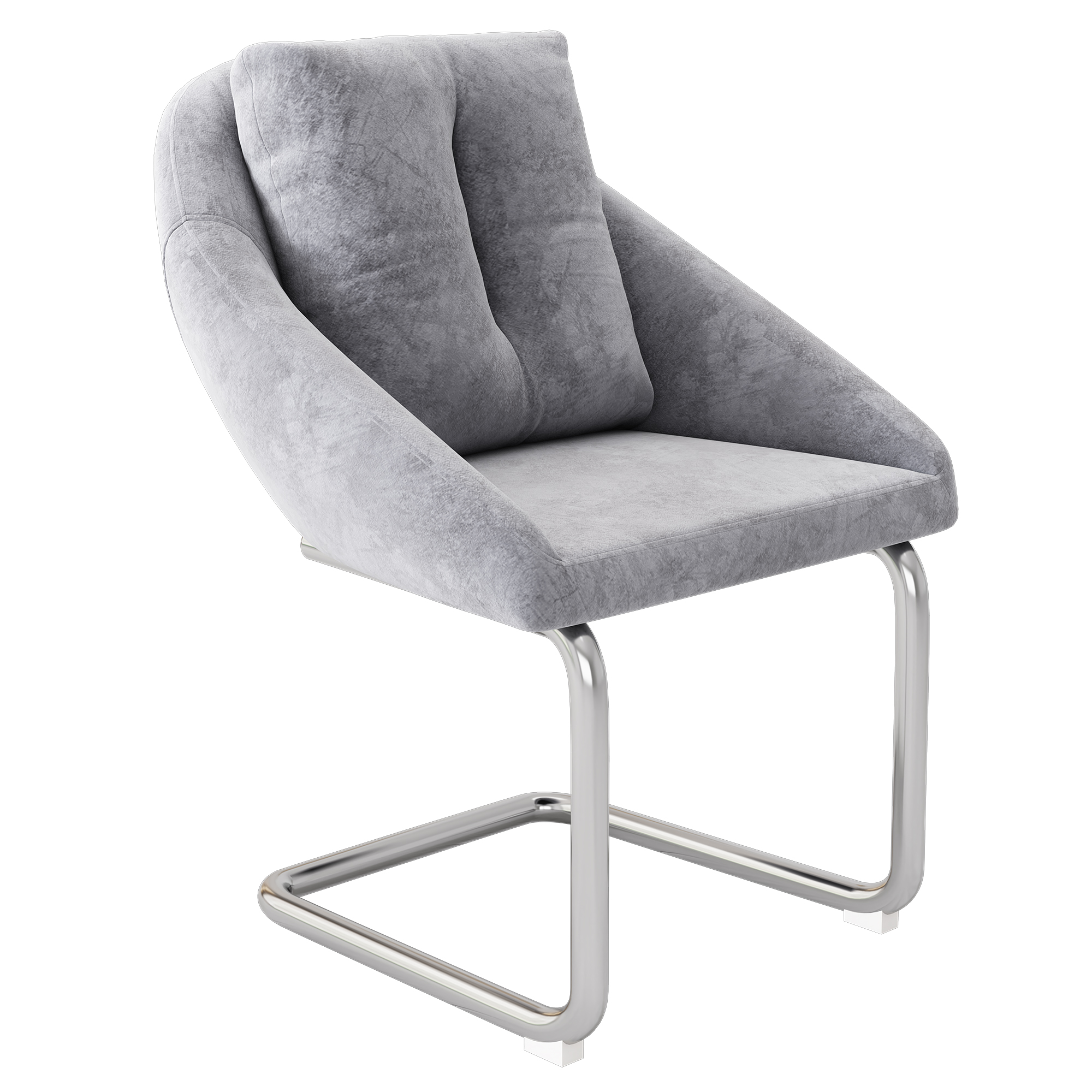Chaise de salle à manger en velours avec cadre en - image 3