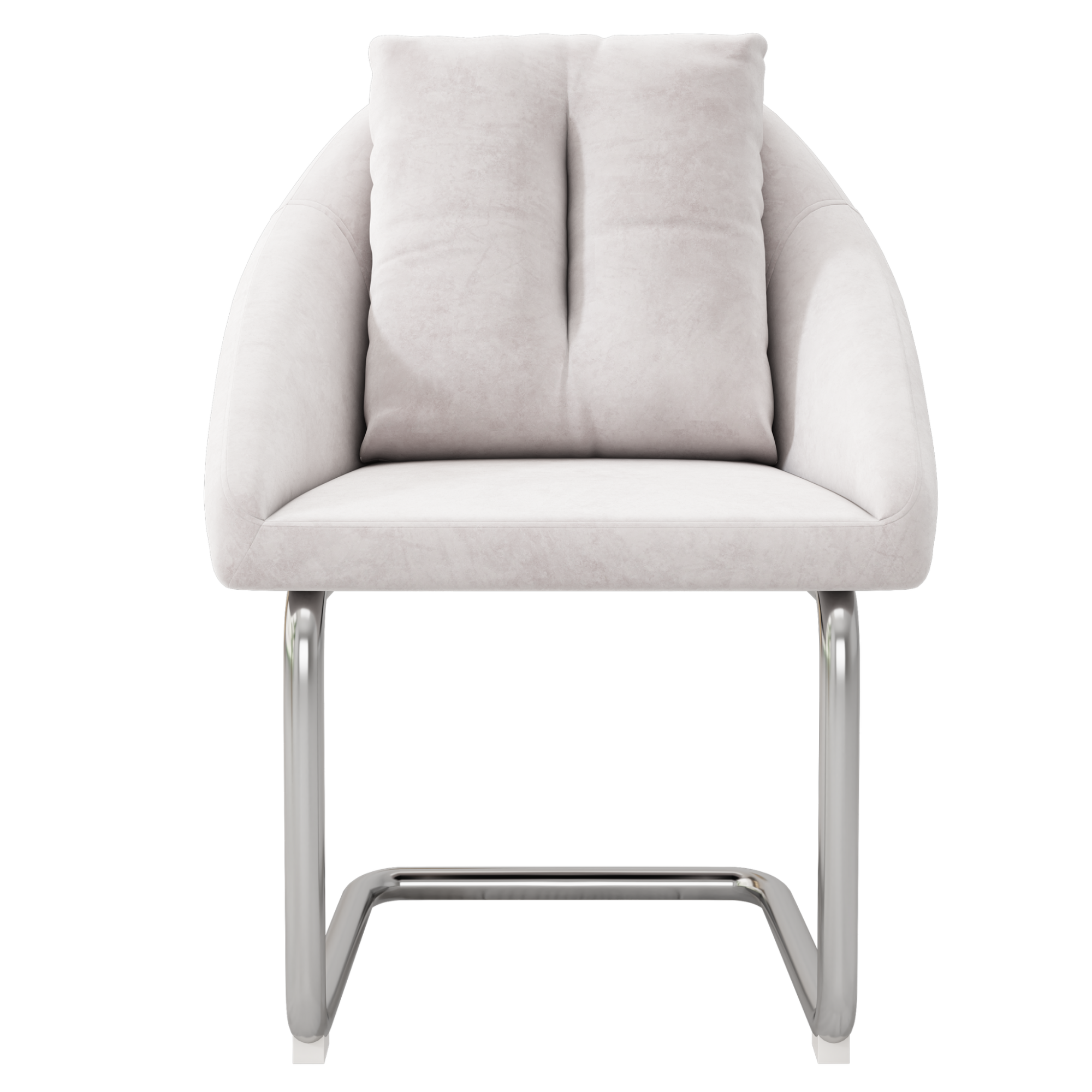 Chaise de salle à manger, lot de 6, velours, beige - vue 2