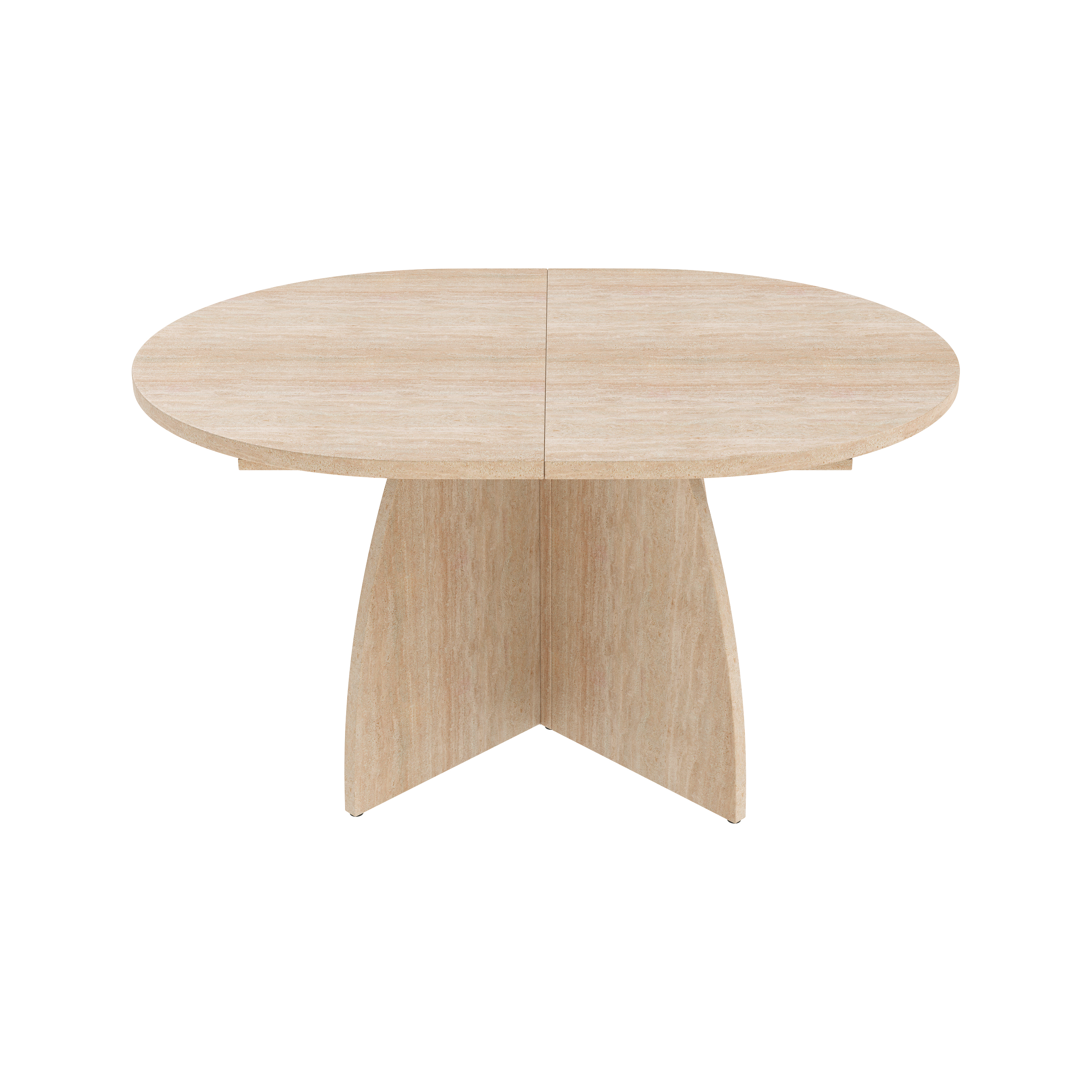 Table à manger, rond, 180 x 90 x 75 cm, MDF - vue 6
