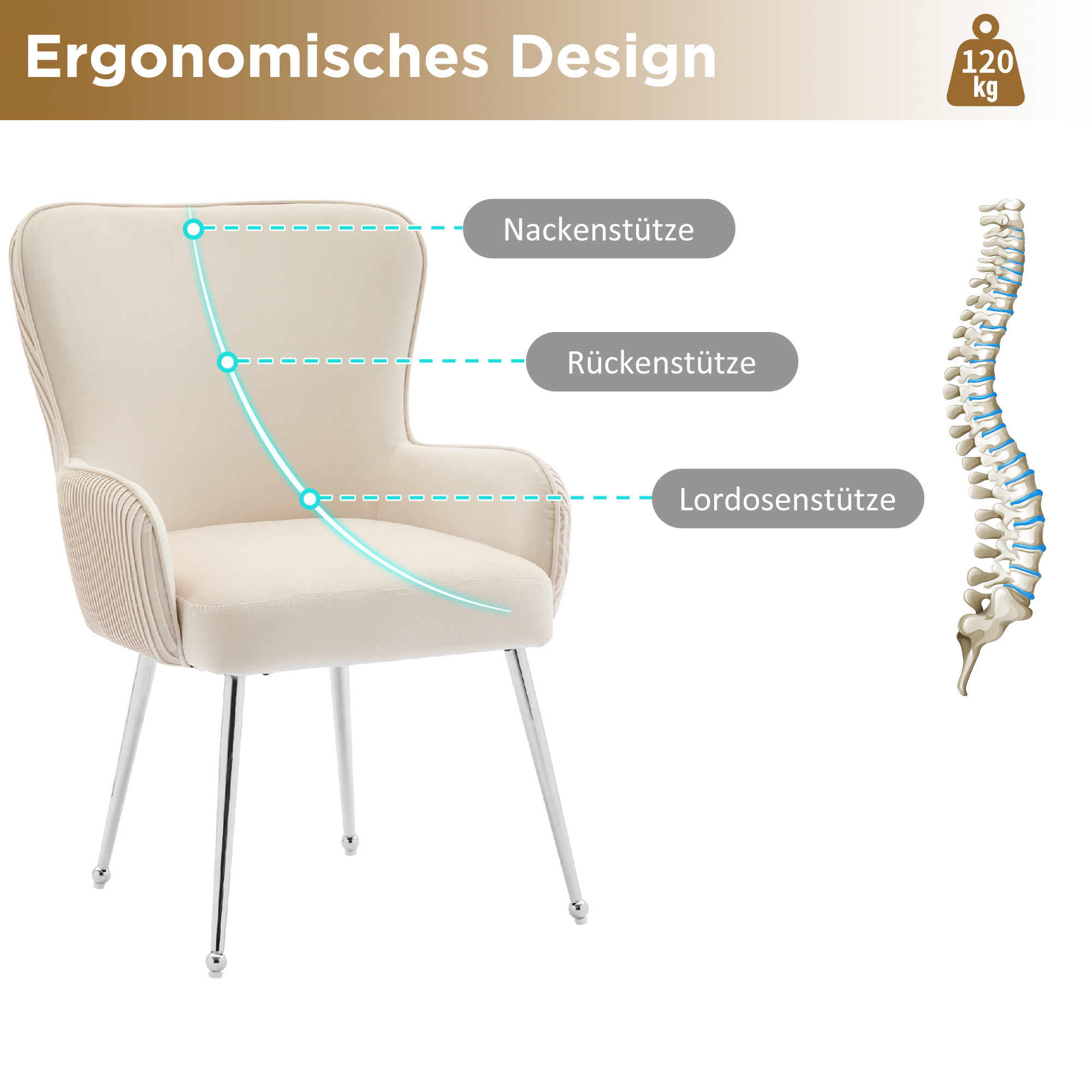 Détail du chaise de salle à manger