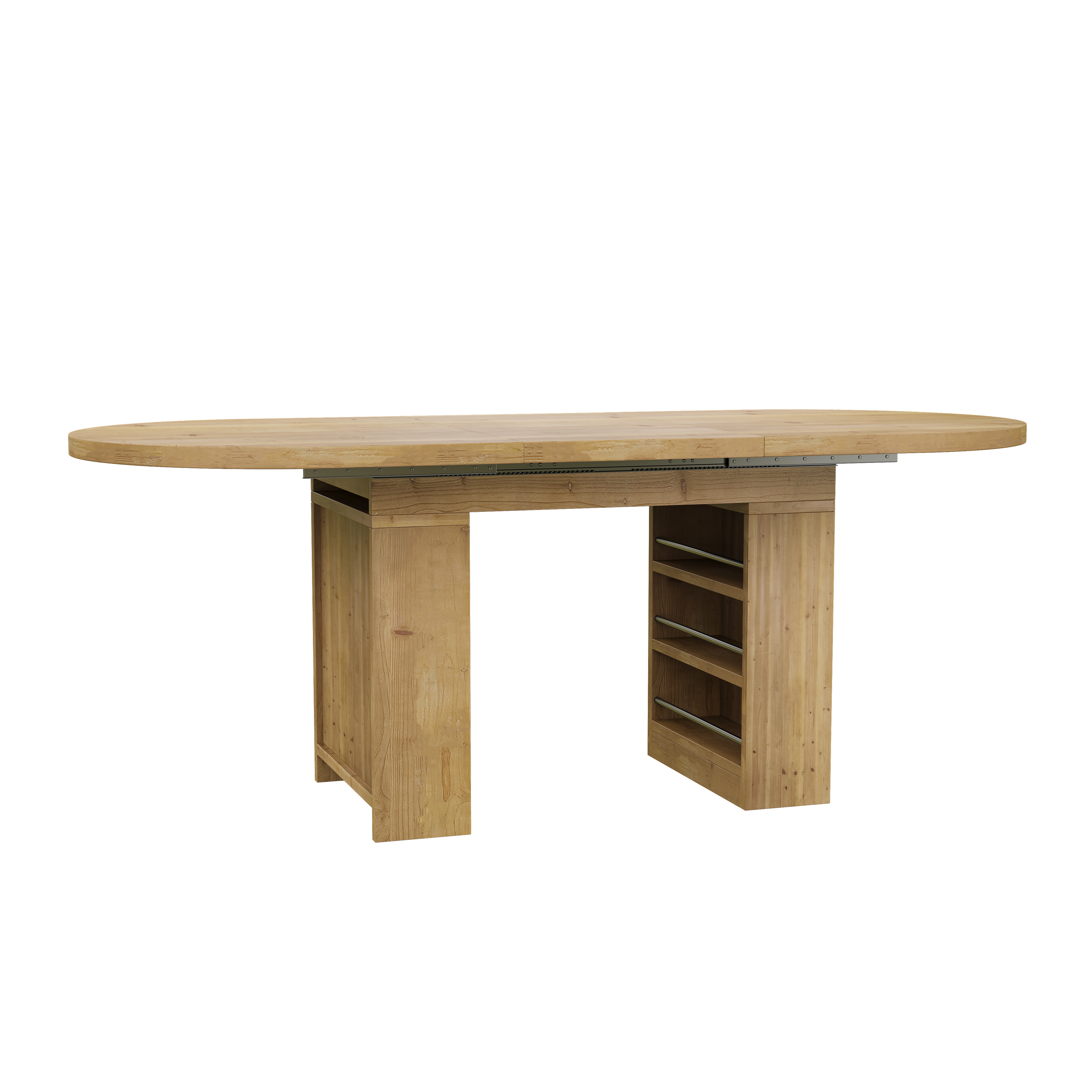 Table à manger extensible avec rangement intégré
