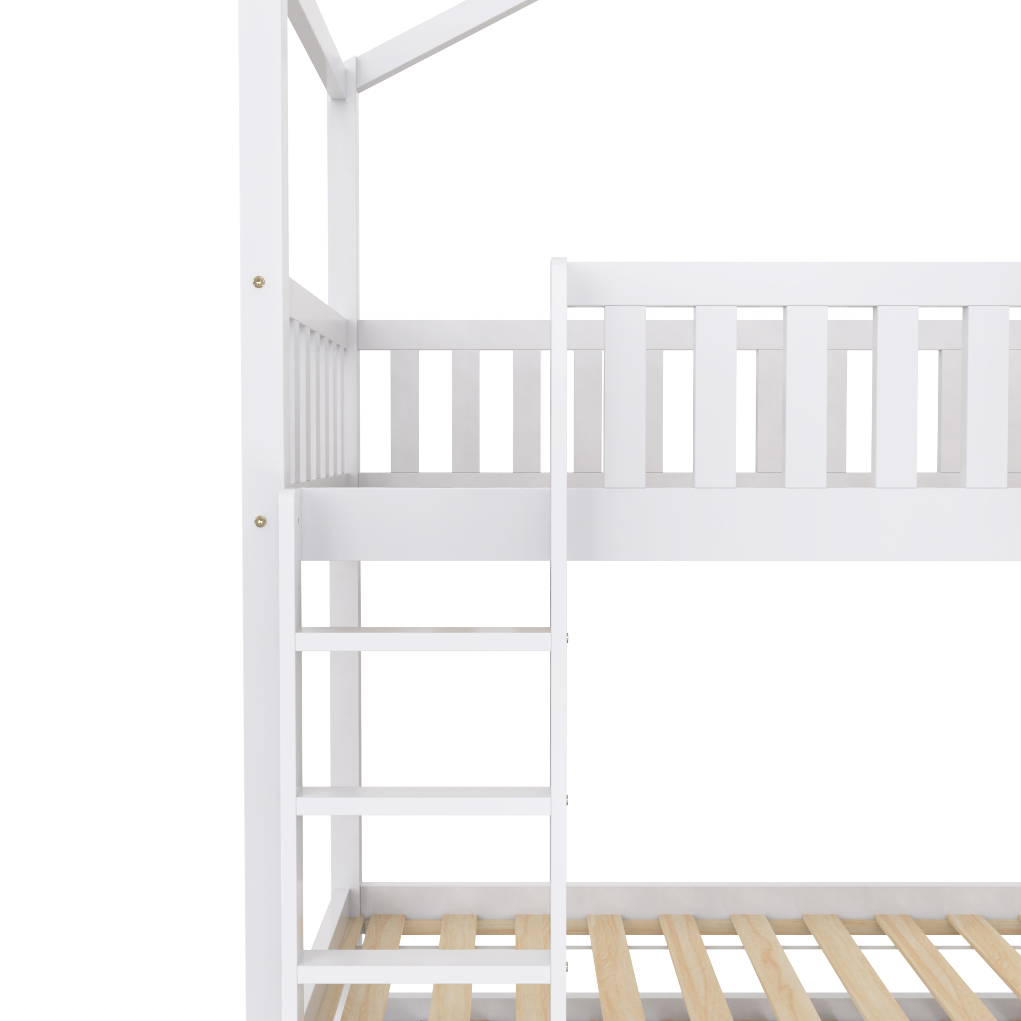 Lit maison enfant 90 x 200 cm en pin massif et MDF - image 12