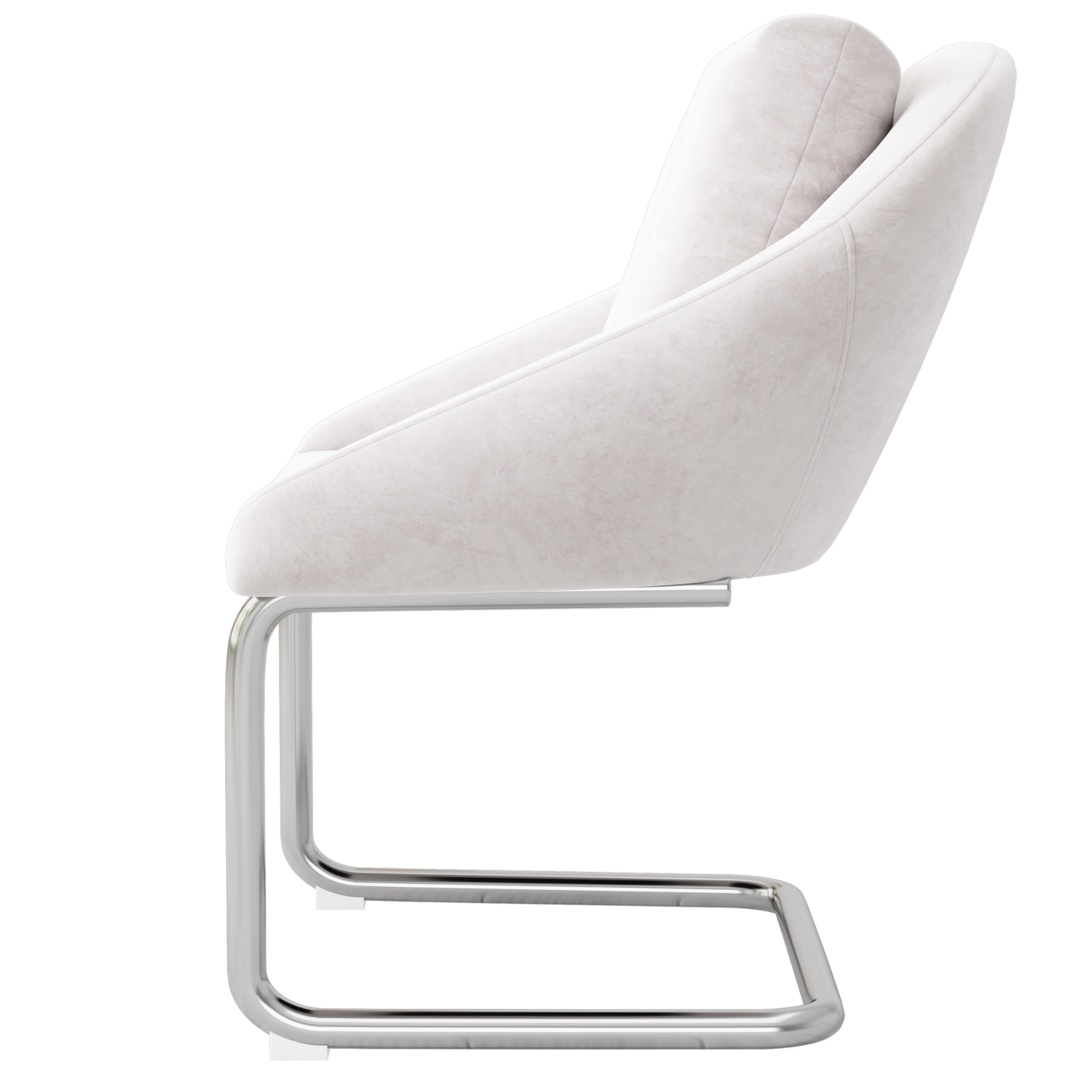 Chaise de salle à manger, lot de 6, velours, beige - vue 5