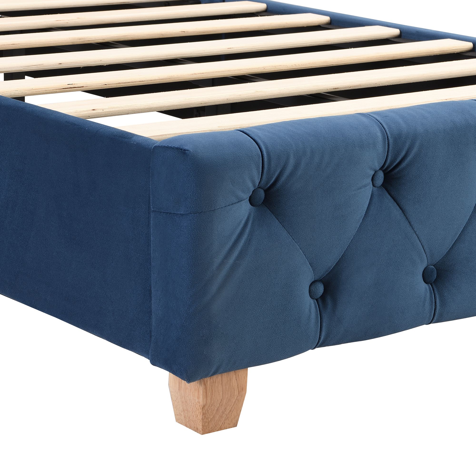 Polsterbett 90*200cm mit Lattenrost und Kopfteil, 
