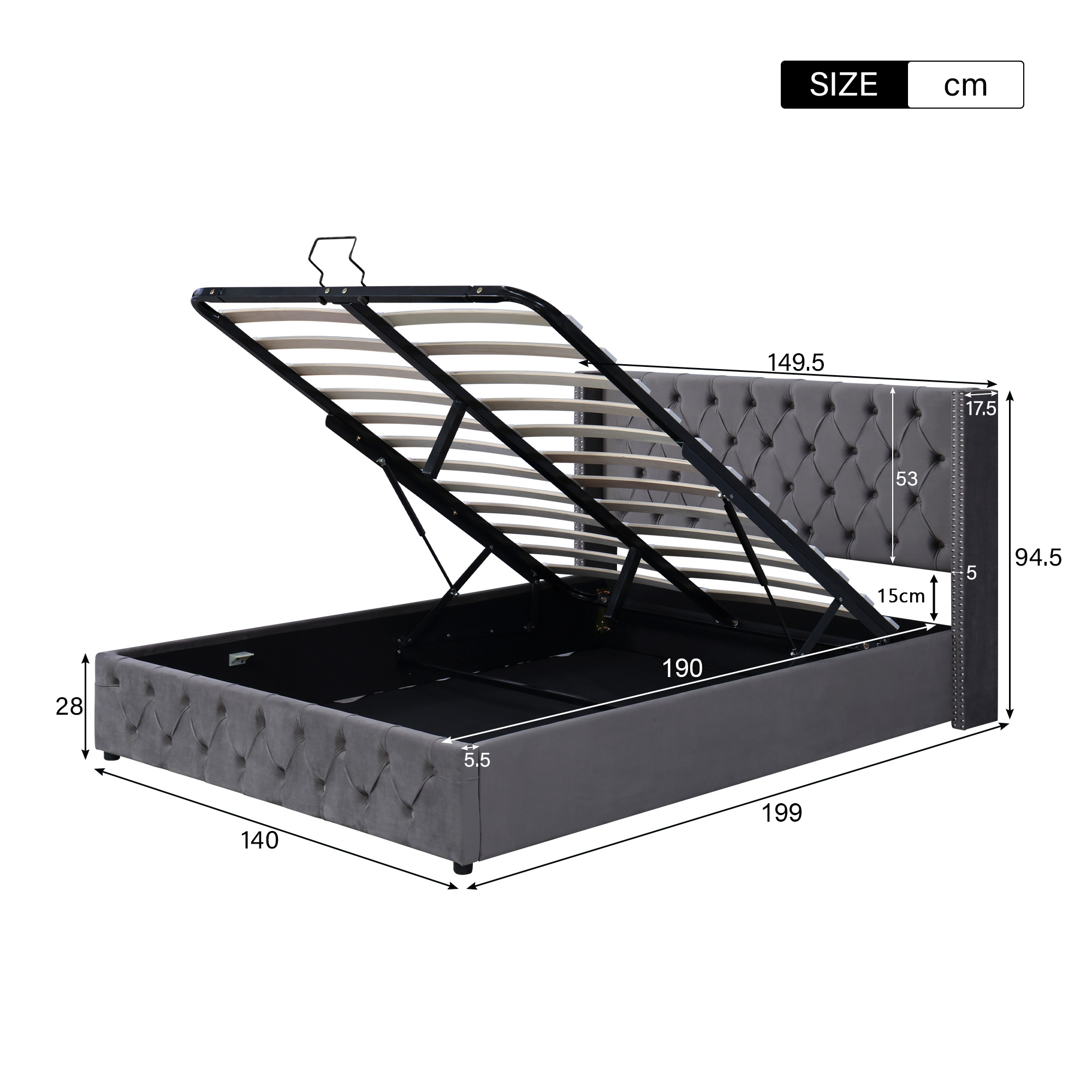 Dimensions du lit