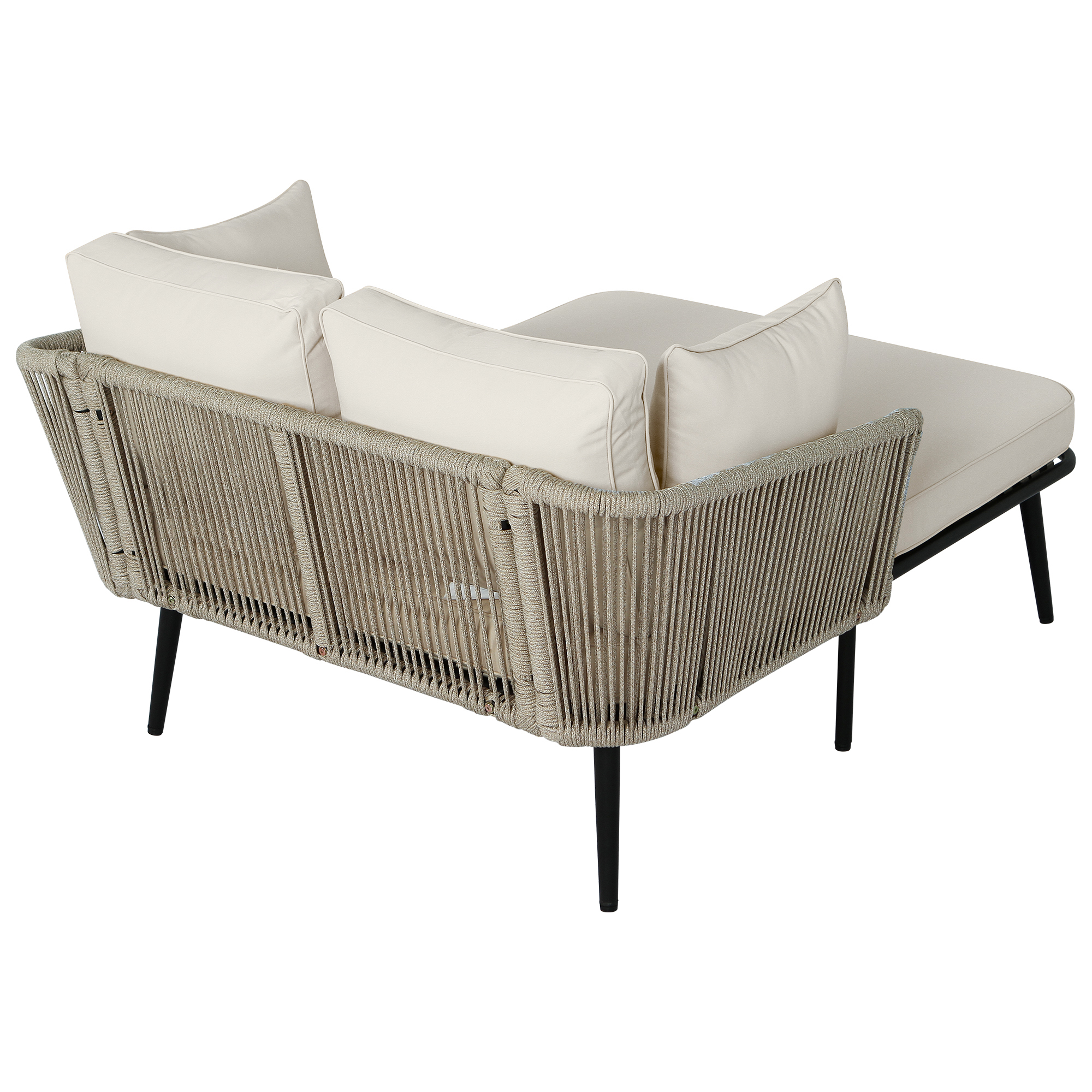 Housse polyester anti‑UV amovible et lavable