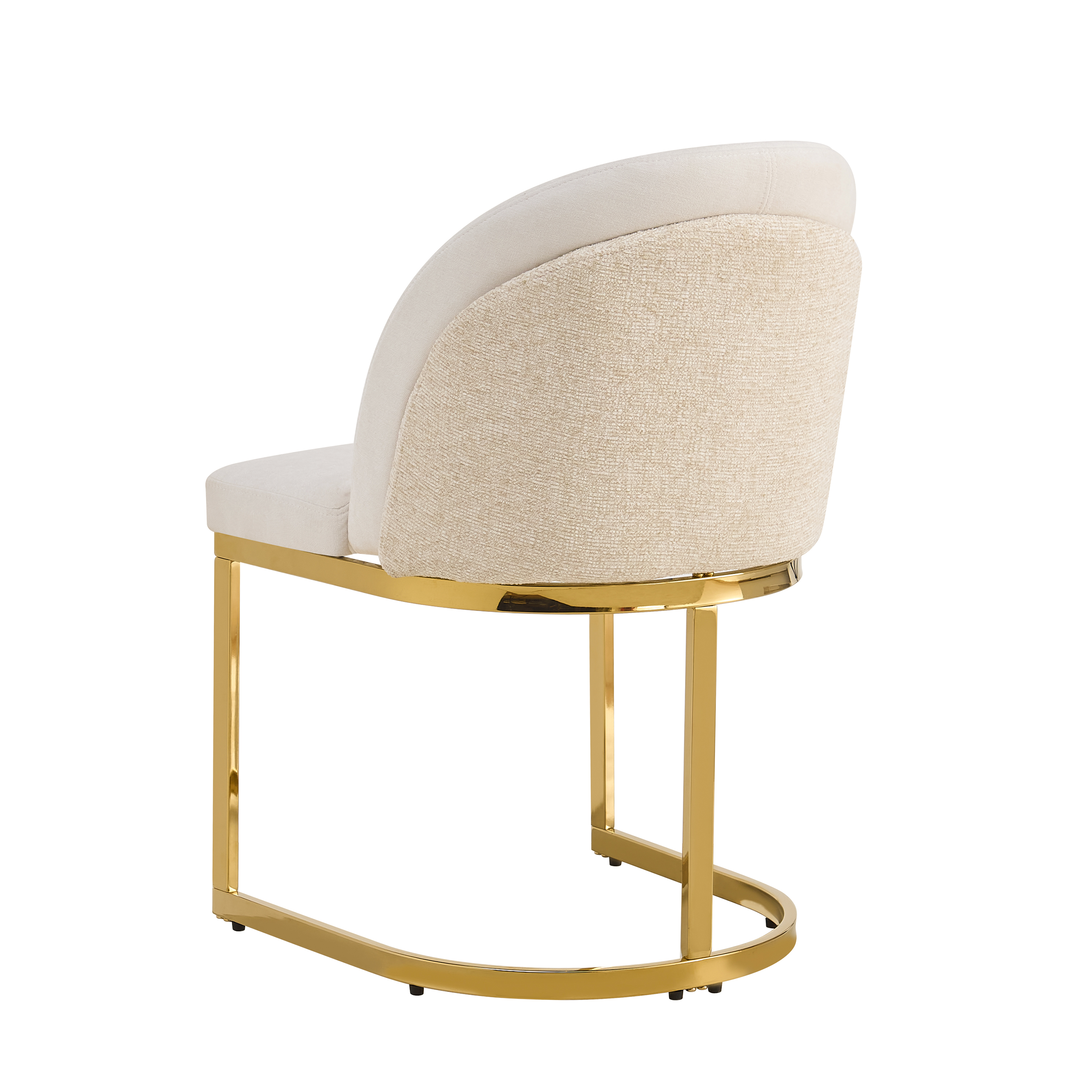 Chaise de salle à manger double dossier, mousse 25D, tissu chenille, pieds métal galvanisé miroir, cadre renforcé, pour salle à manger et salon, design haut de gamme, confort durable, style luxueux, stabilité, durabilité - image 13