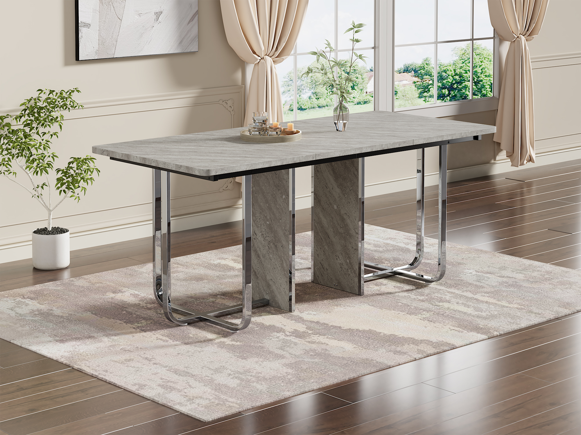Image 10 – Table à manger gris