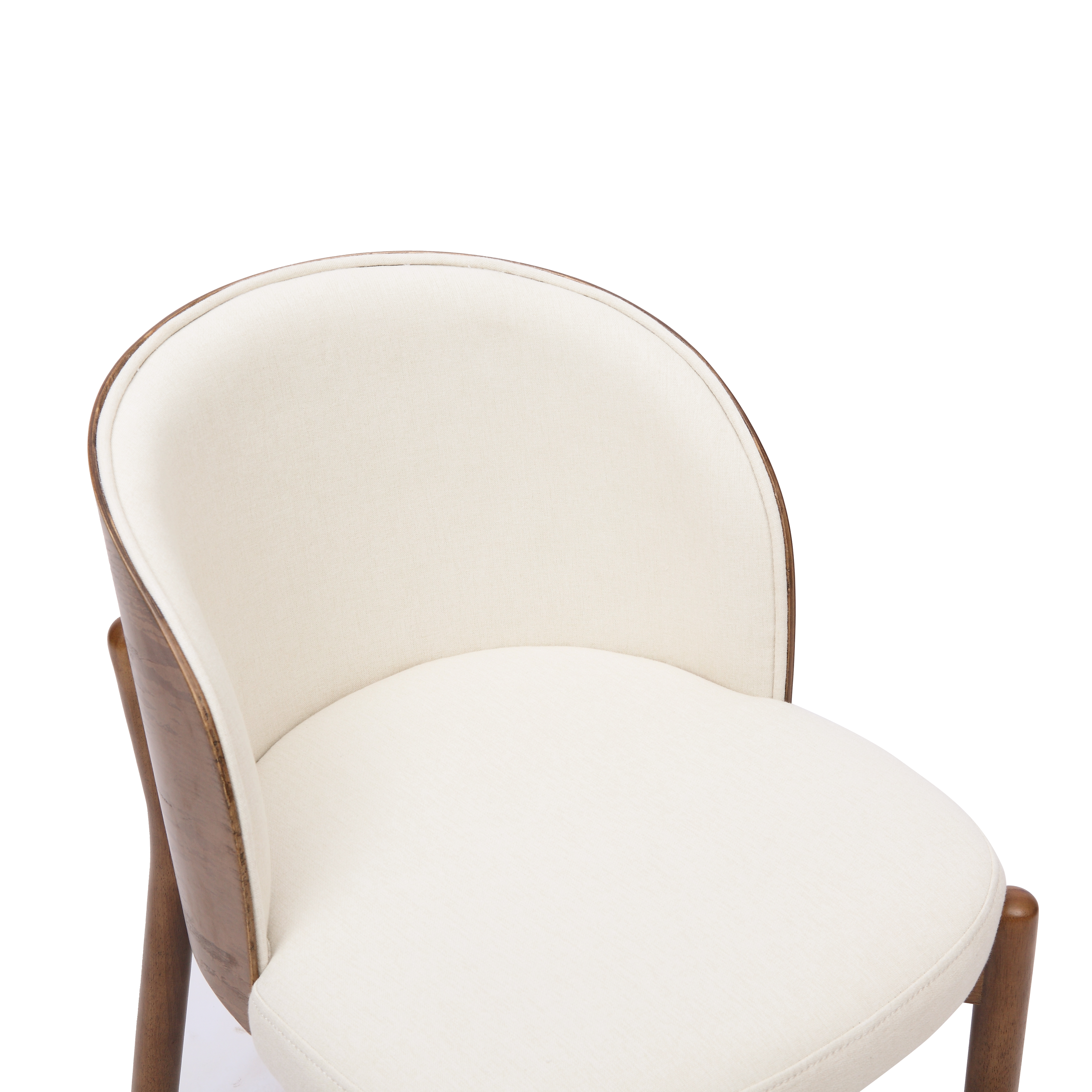 Lot de 2 chaises de salle à manger, 57 x 49 x 74 cm, Effet noyer - vue complémentaire