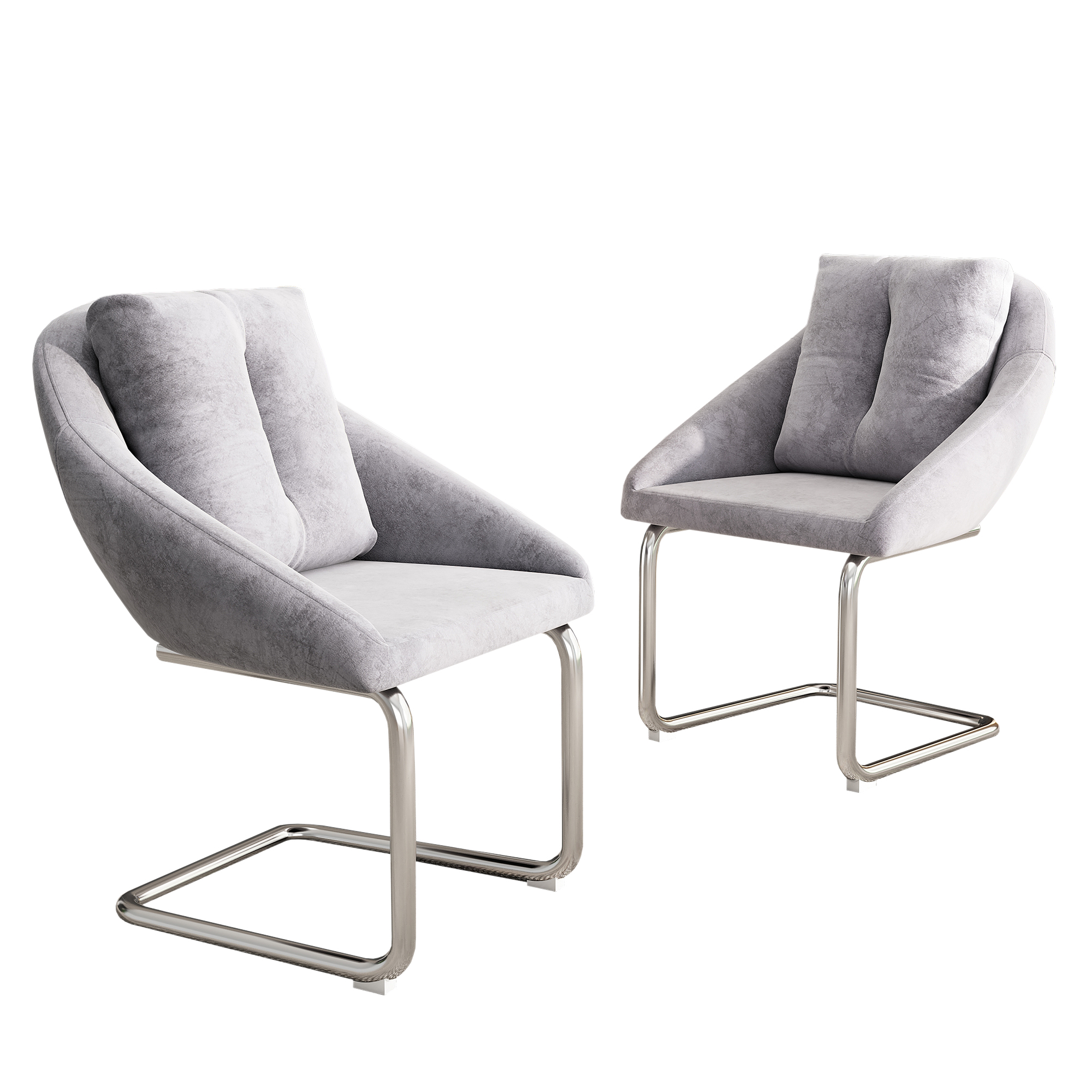 Chaise de salle à manger en velours avec cadre en - image 1
