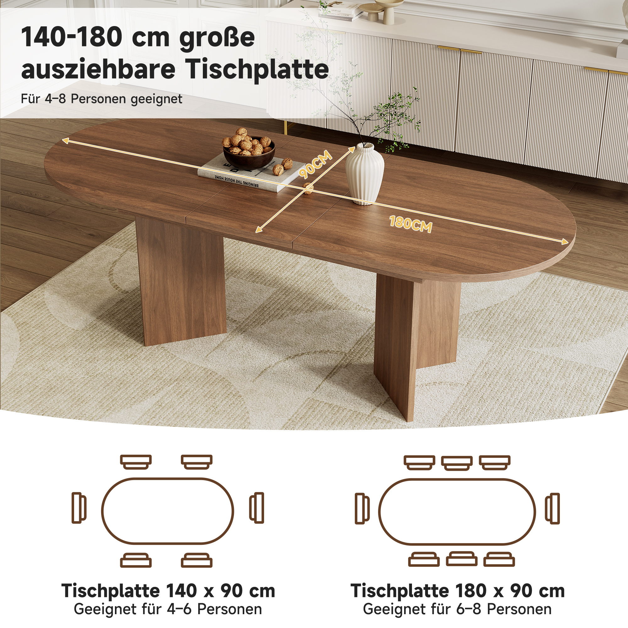 Détail du table à manger