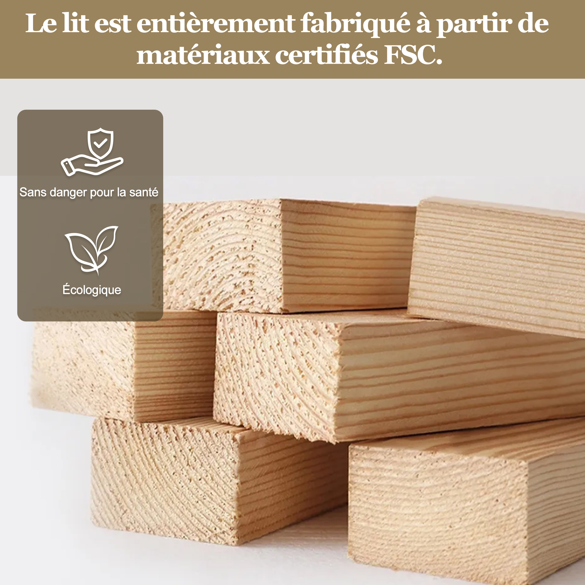 Structure en bois et MDF