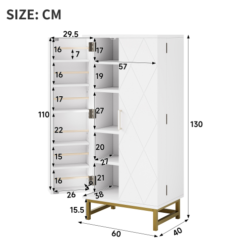 Dimensions de l’armoire de cuisine blanche