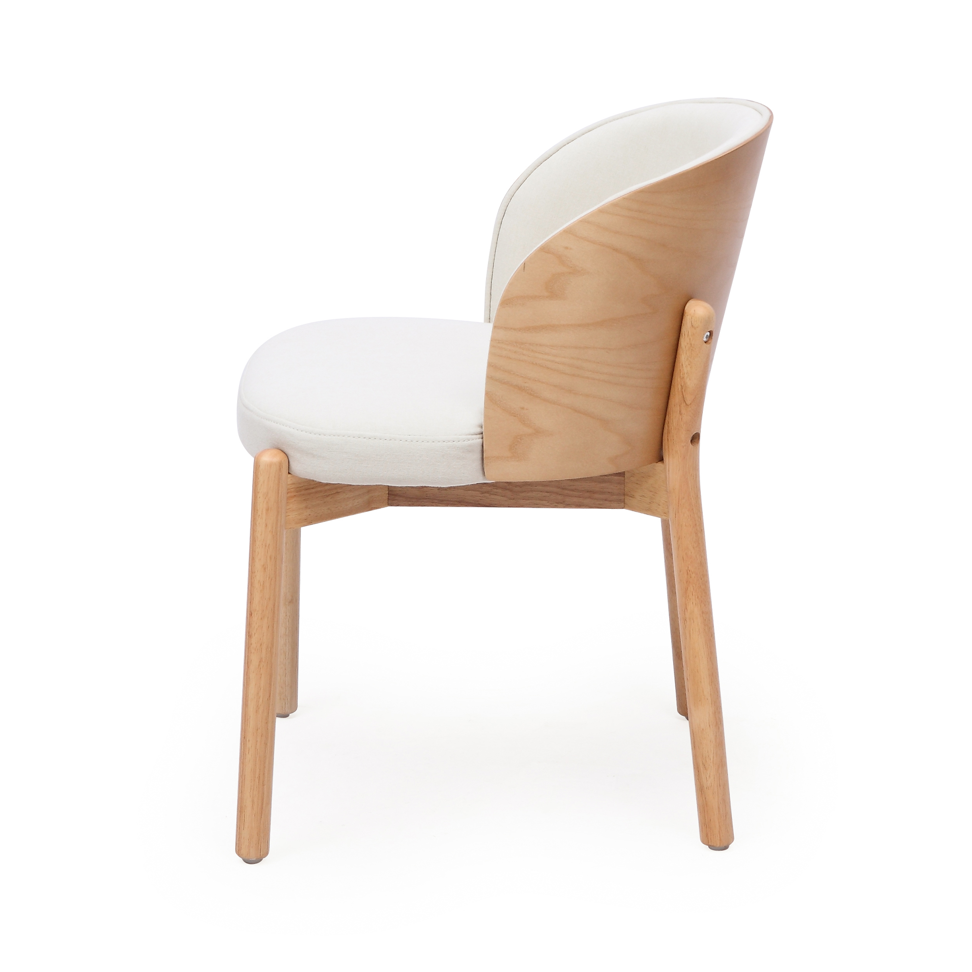 Lot de 2 chaises de salle à manger, 57 x 49 x 74 cm, Bois naturel - vue complémentaire