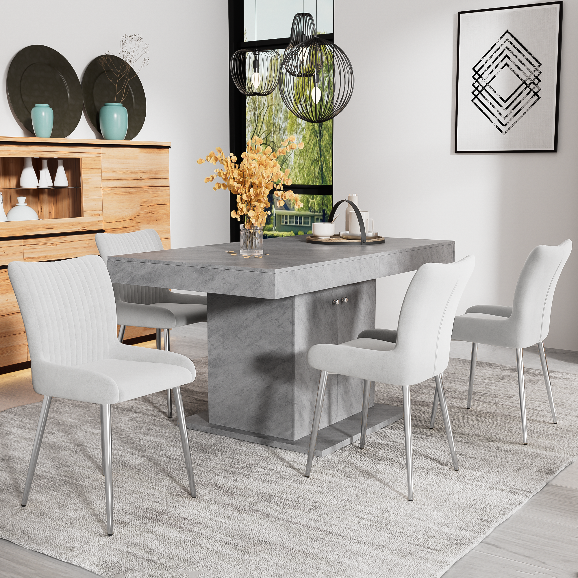 Détail du chaise de salle à manger