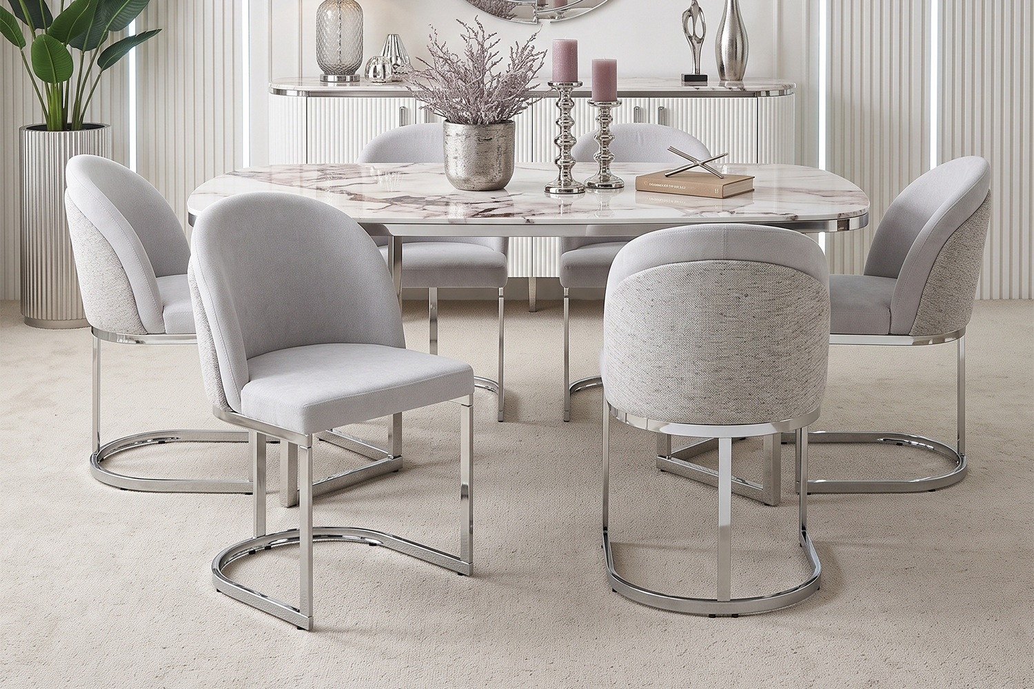 Chaise de salle à manger double dossier, mousse 25D, tissu chenille, pieds métal galvanisé miroir, cadre renforcé, pour salle à manger et salon, design haut de gamme, confort durable, style luxueux, stabilité - image 21