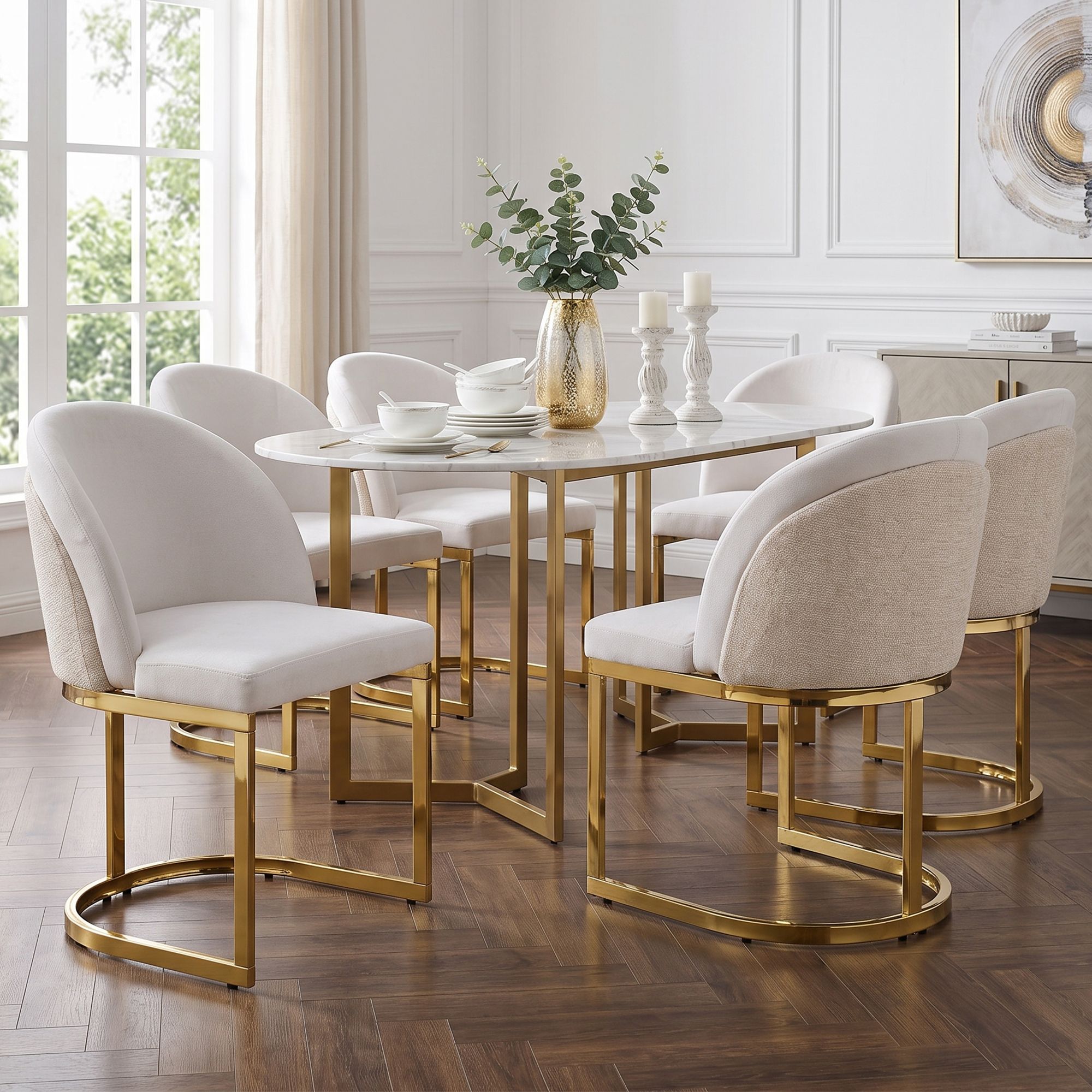 Détail du chaise de salle à manger