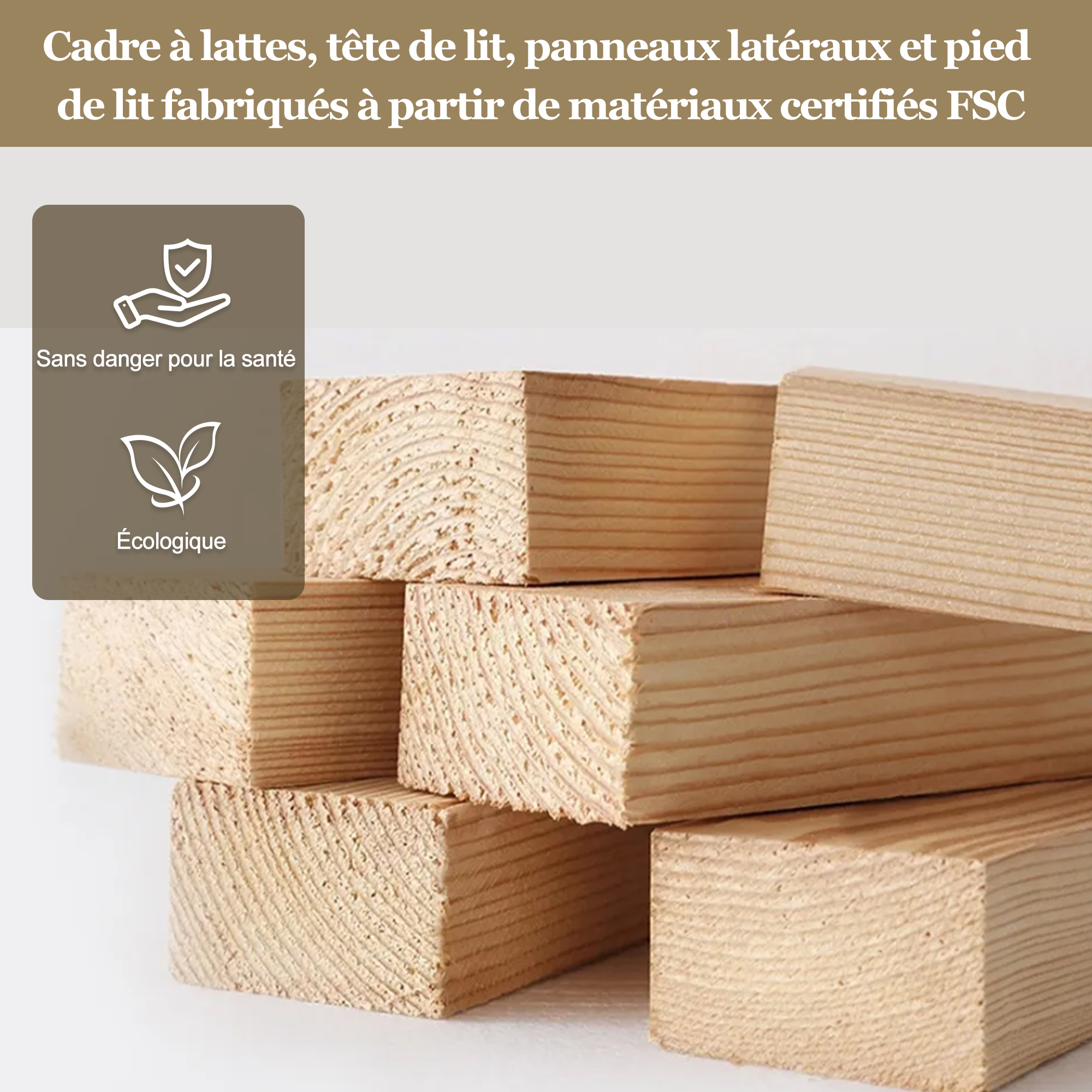 Tête de lit épaisse et rembourrée