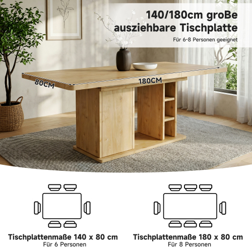 Table extensible 140-180 cm