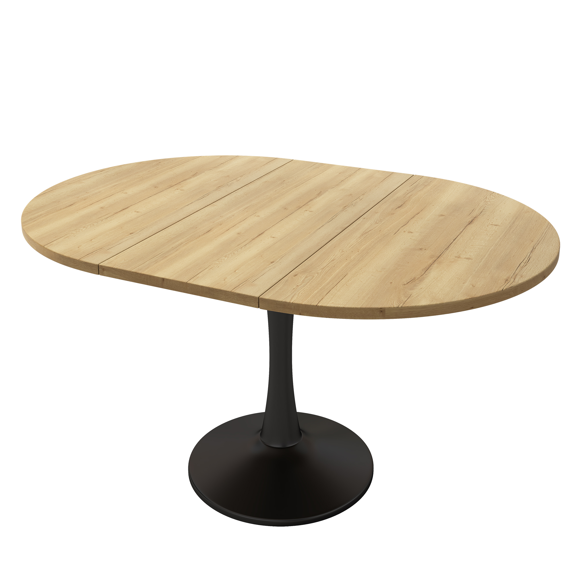 Table à manger ovale extensible en MDF avec design - image 4