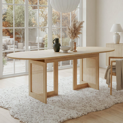 Table à manger design demi-cercle
