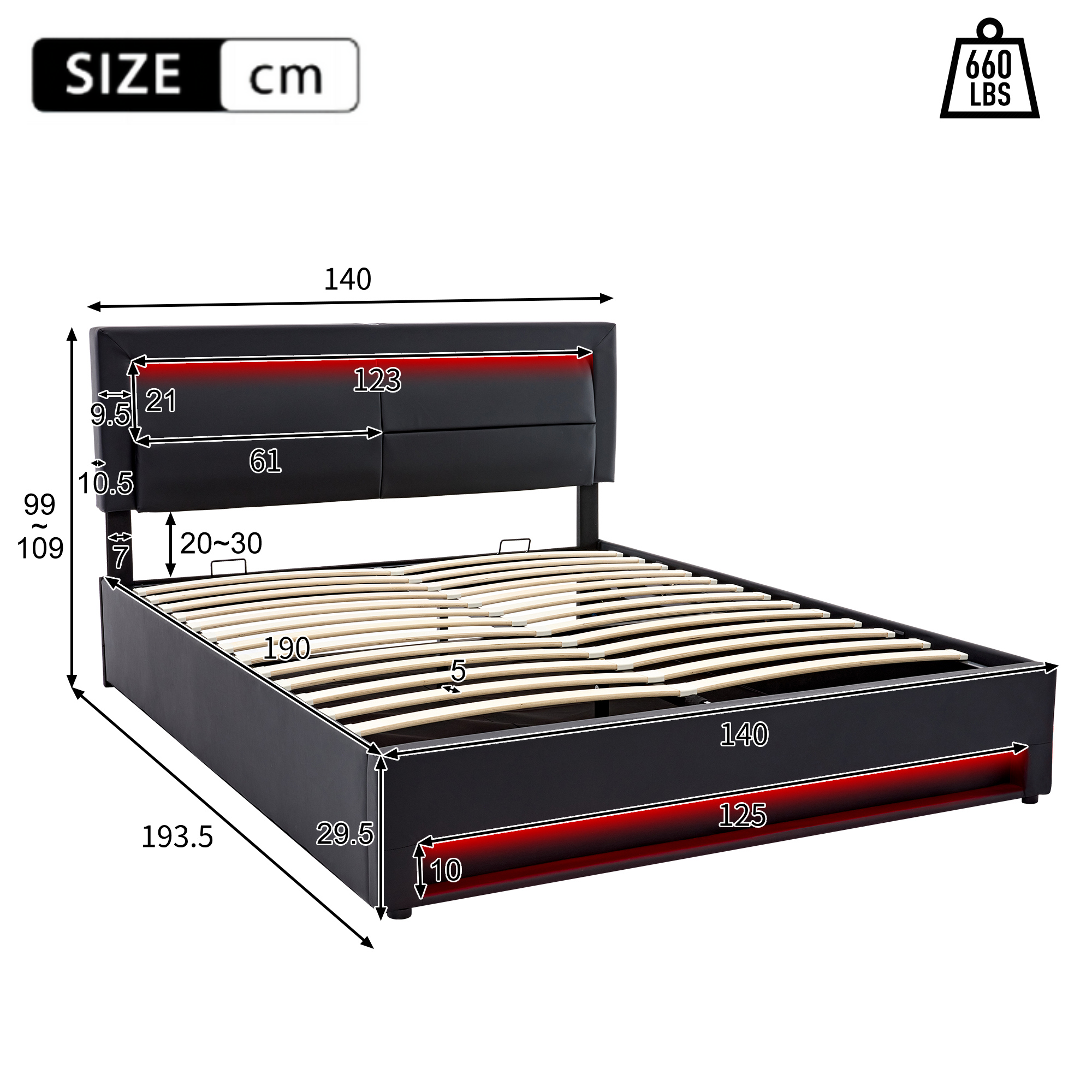 Dimensions du lit