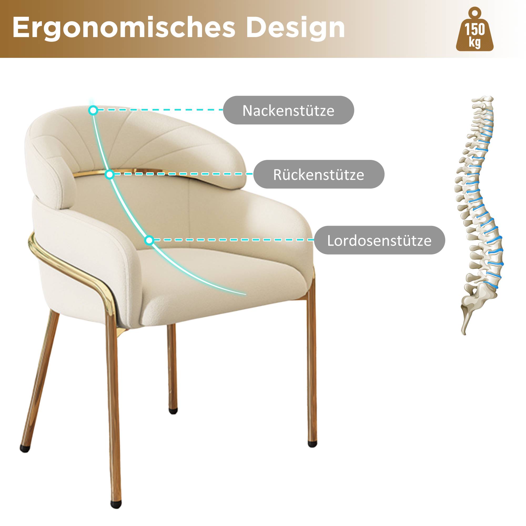 Détail du chaise de salle à manger