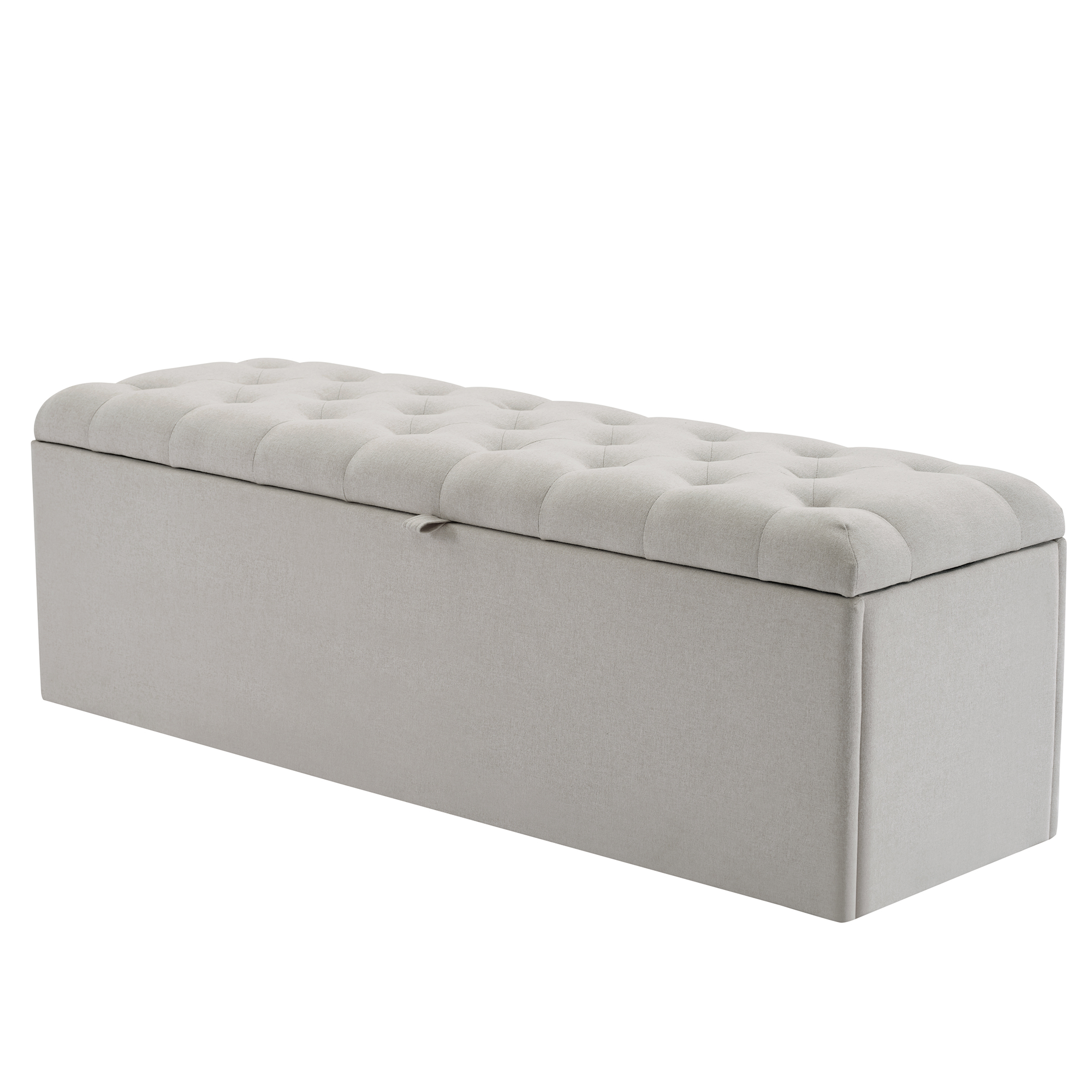 Banc ou tabouret, assise rembourrée, 141 x 41,5 x 42 cm, gris - vue 5