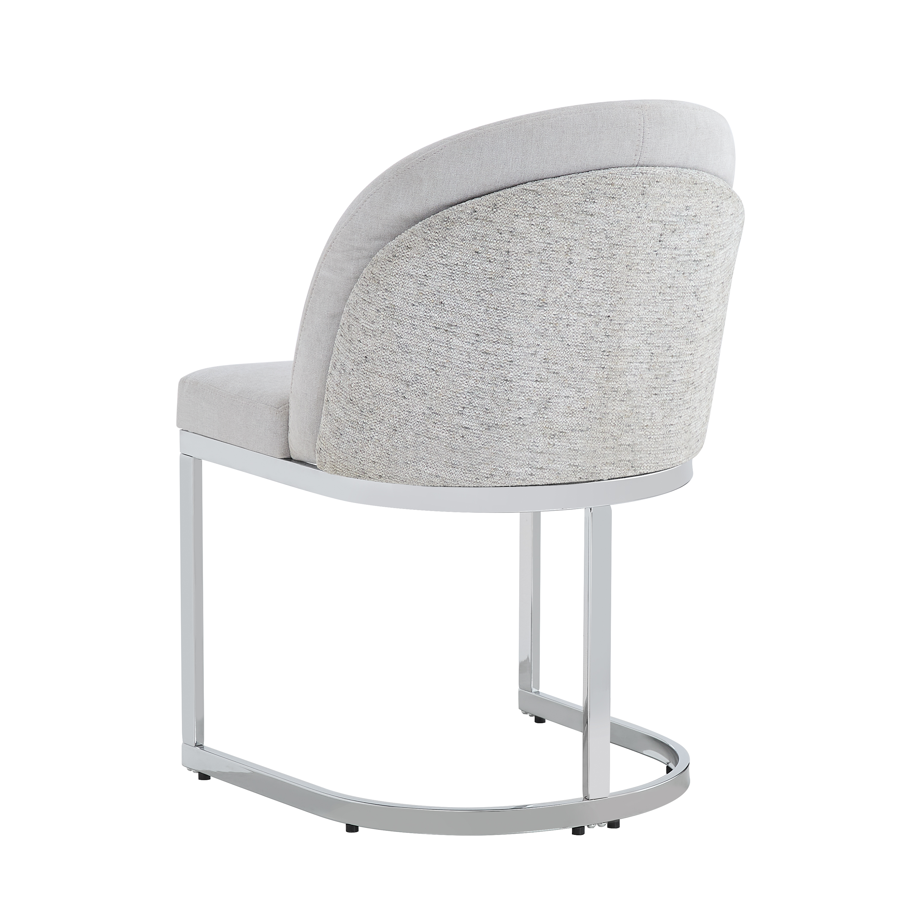 Chaise de salle à manger double dossier, mousse 25D, tissu chenille, pieds métal galvanisé miroir, cadre renforcé, pour salle à manger et salon, design haut de gamme, confort durable, style luxueux, stabilité - image 14