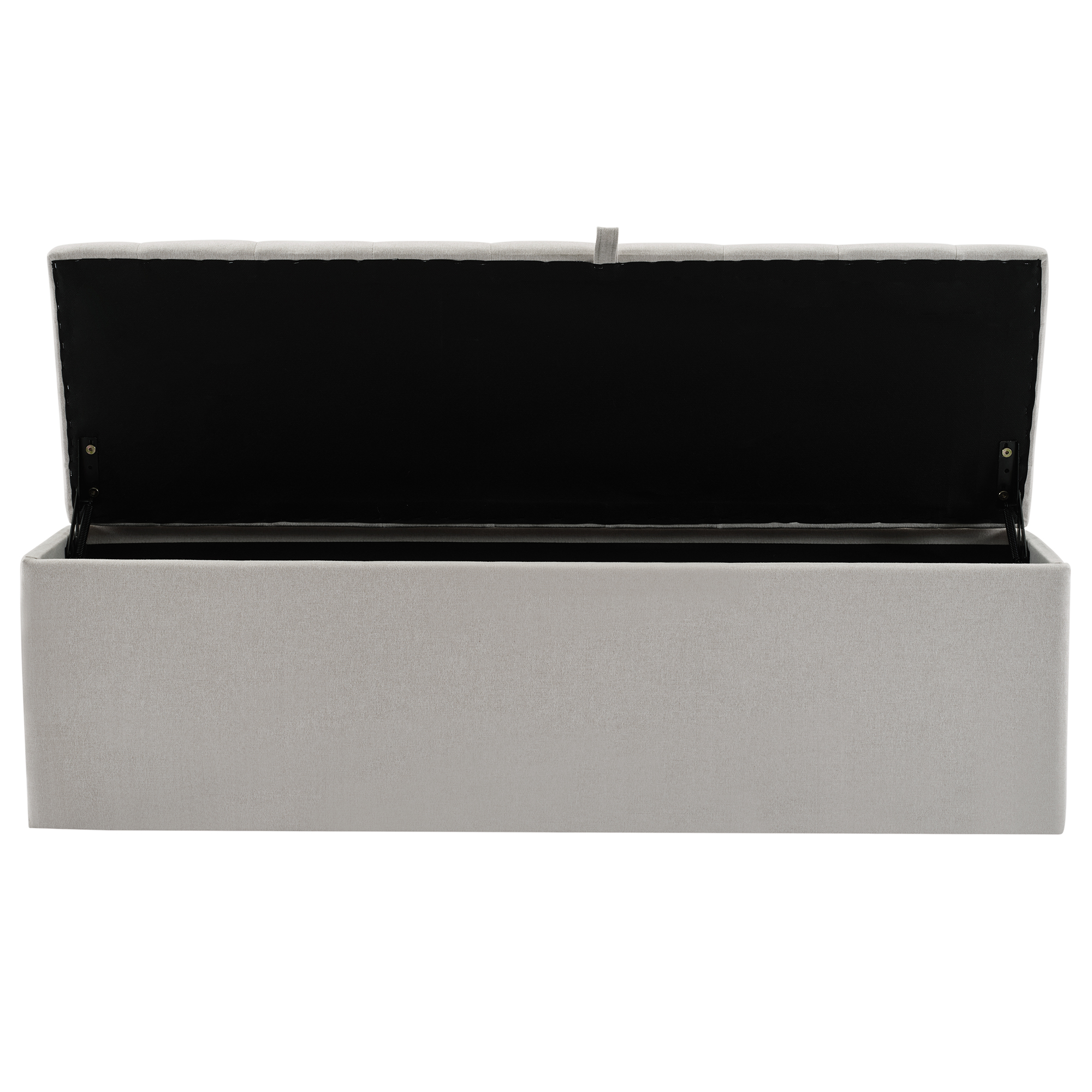 Banc ou tabouret, assise rembourrée, 141 x 41,5 x 42 cm, gris - vue 7