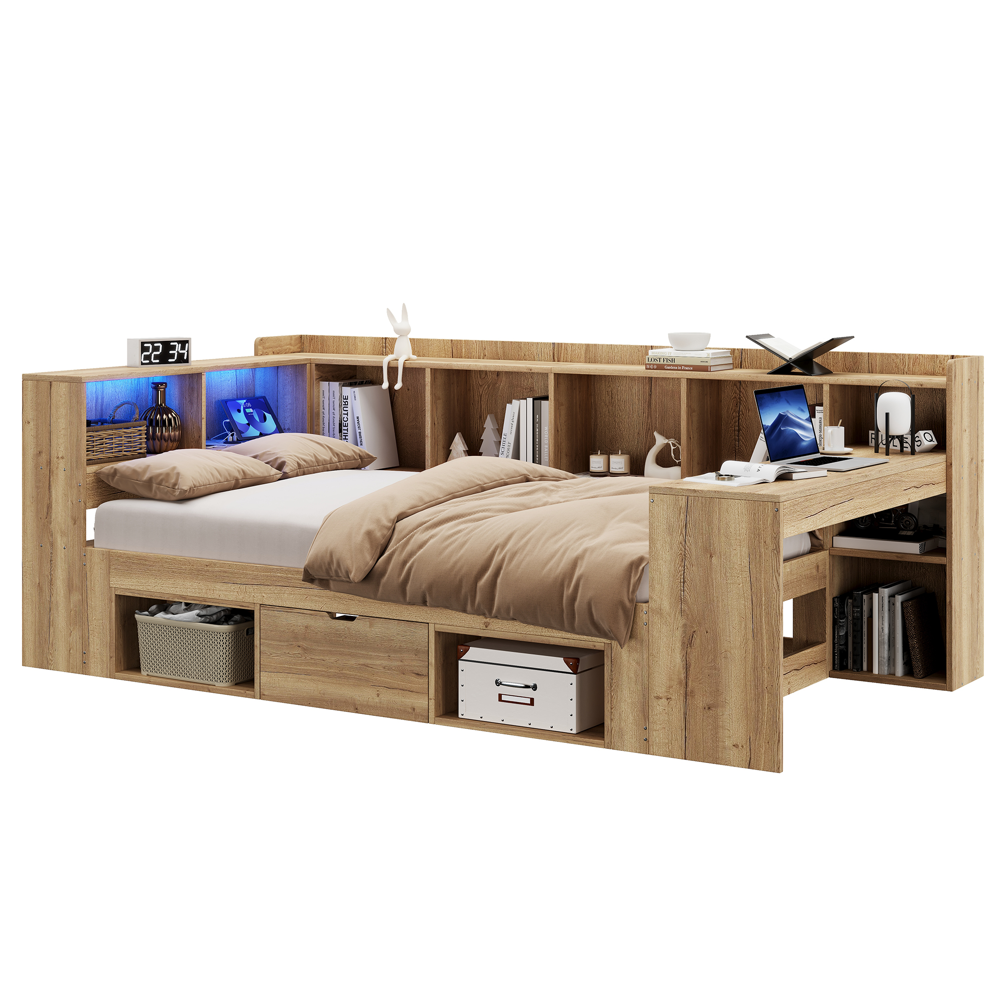 Lit enfant L design naturel moderne