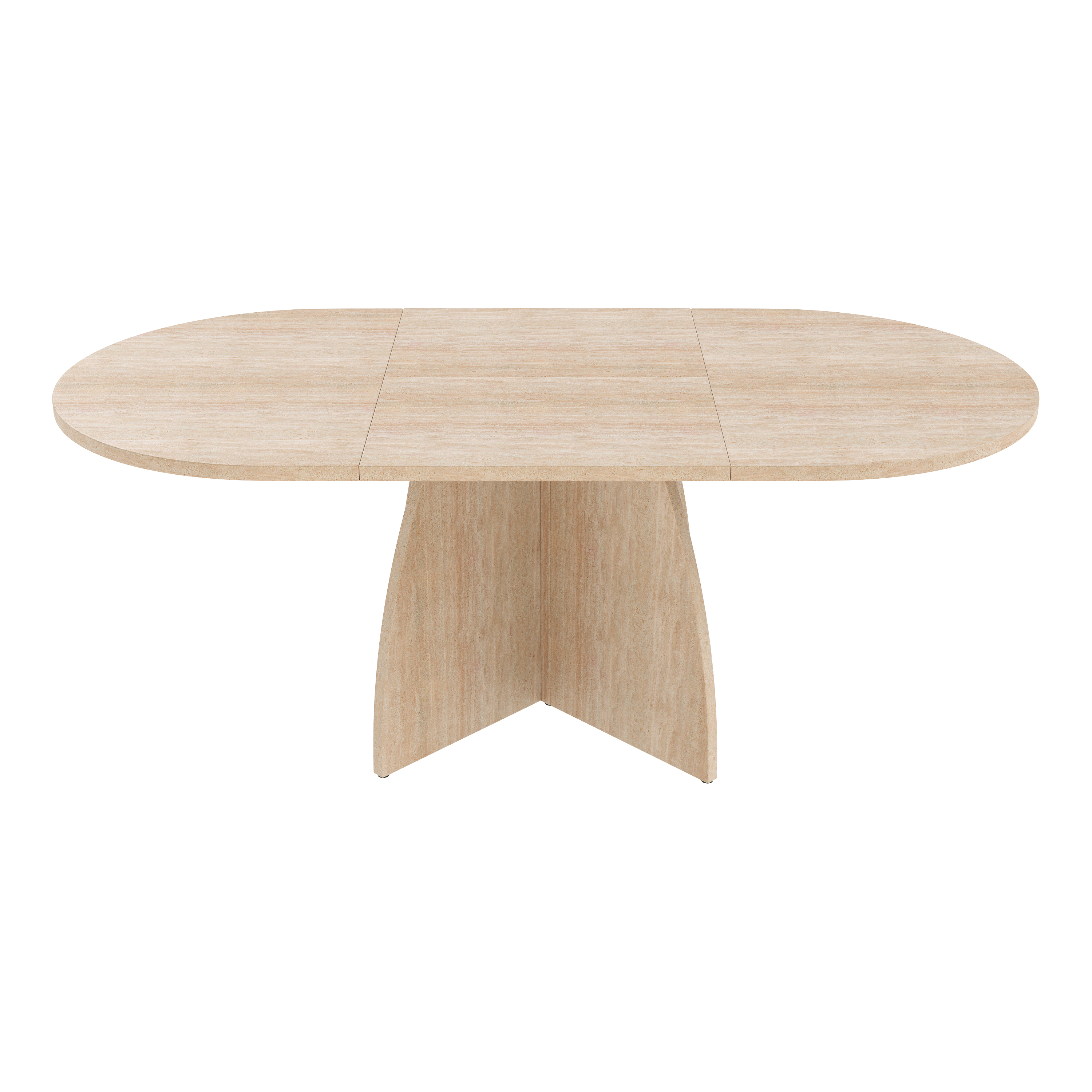 Table à manger, rond, 180 x 90 x 75 cm, MDF - vue 5