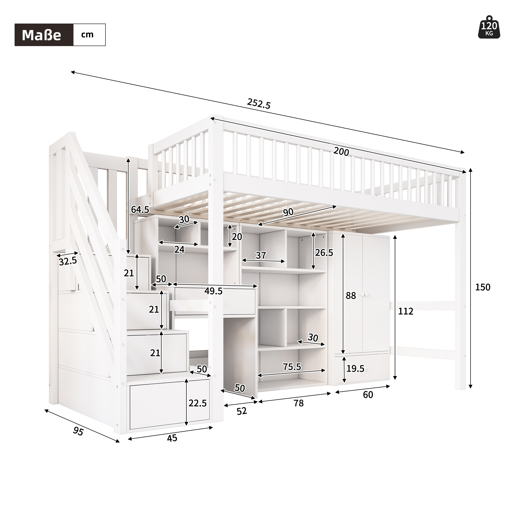 Optimisation de l'espace tiroirs et bureau
