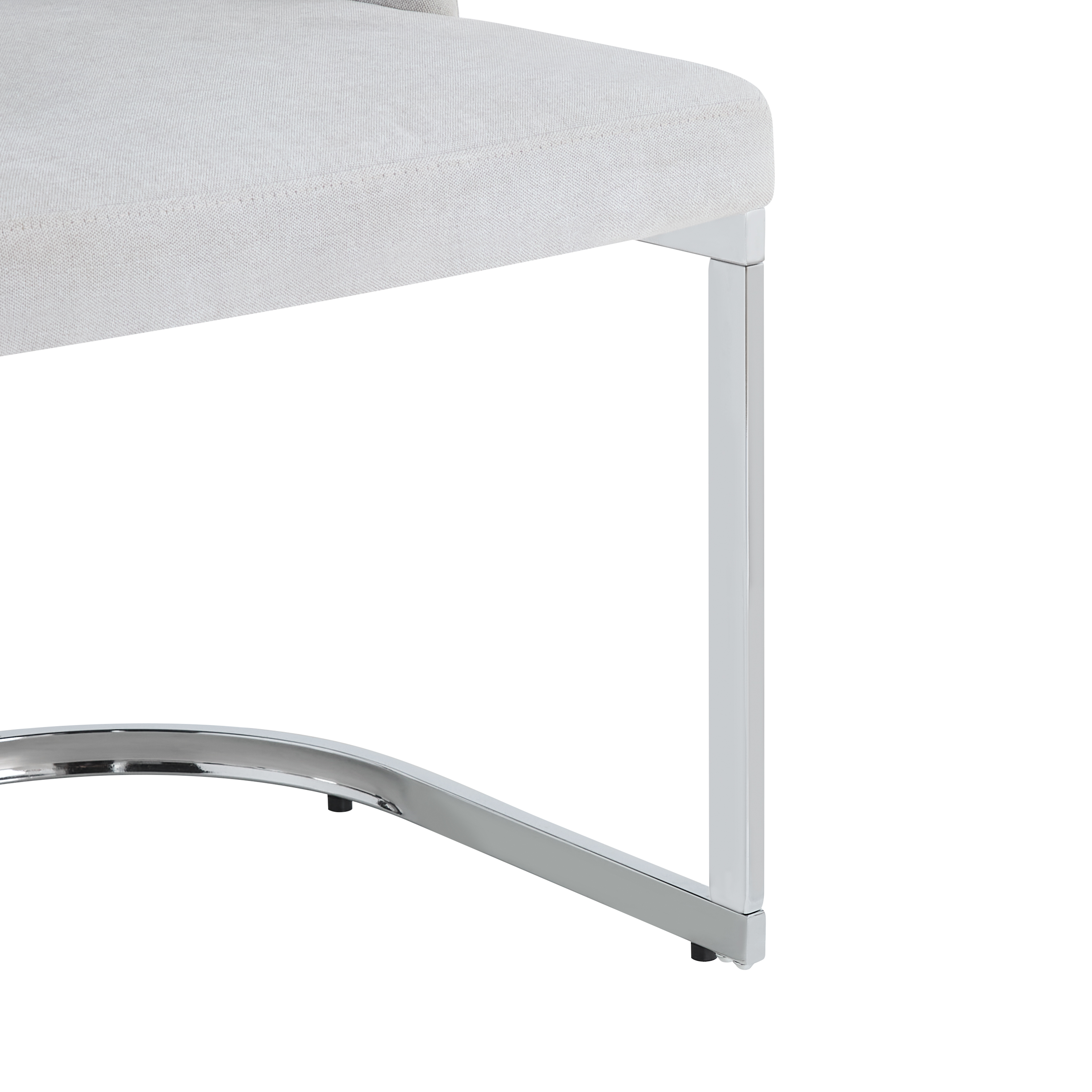 Chaise de salle à manger double dossier, mousse 25D, tissu chenille, pieds métal galvanisé miroir, cadre renforcé, pour salle à manger et salon, design haut de gamme, confort durable, style luxueux, stabilité - image 17