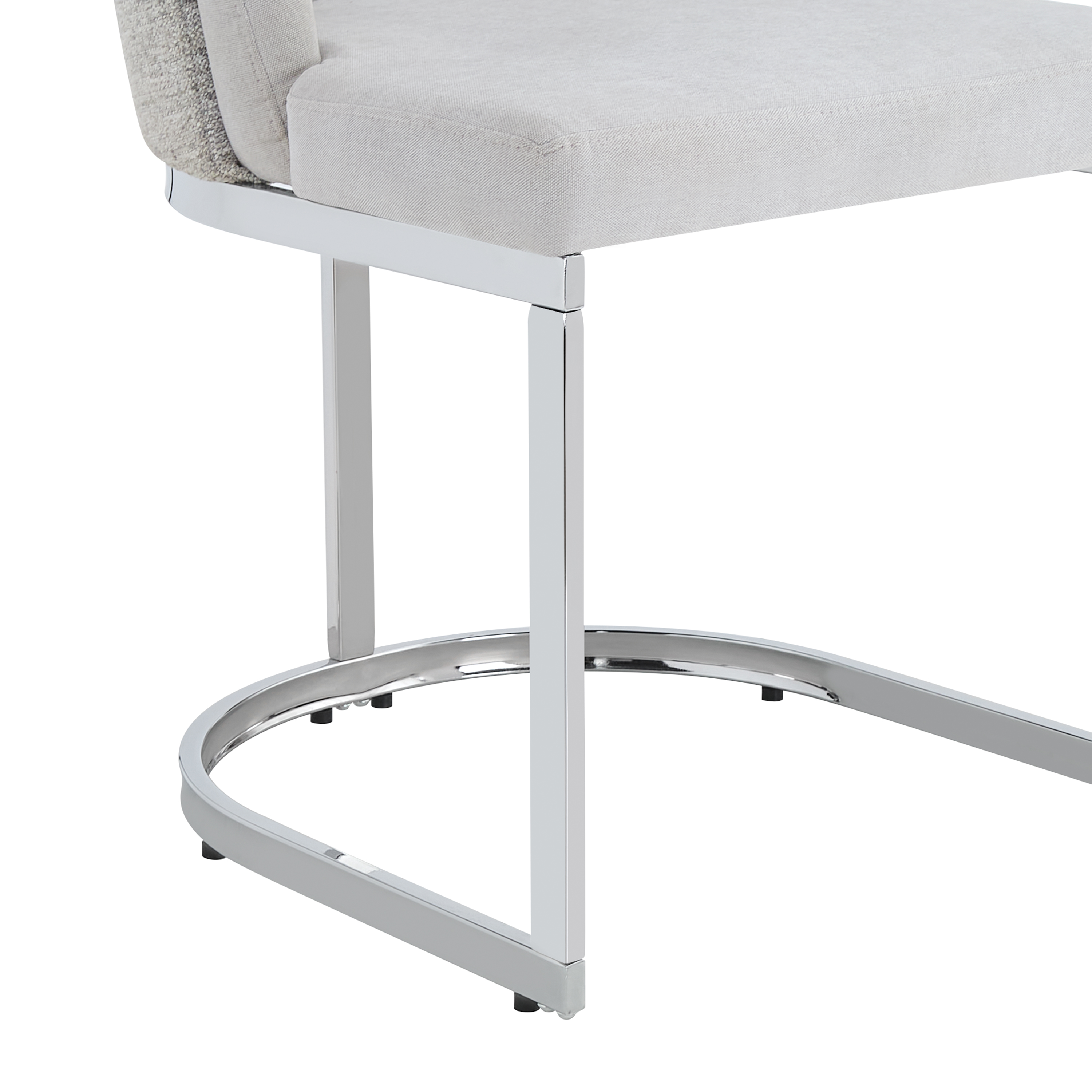 Chaise de salle à manger double dossier, mousse 25D, tissu chenille, pieds métal galvanisé miroir, cadre renforcé, pour salle à manger et salon, design haut de gamme, confort durable, style luxueux, stabilité - image 19